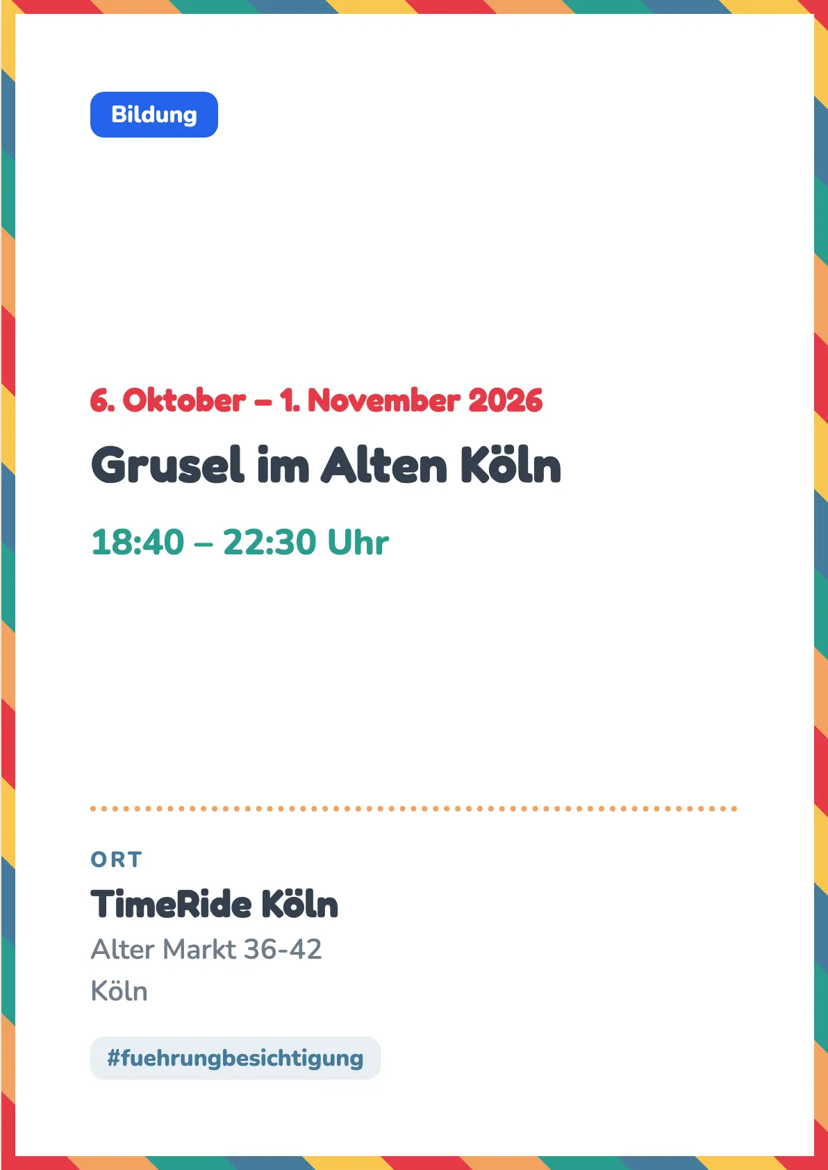 Veranstaltungsflyer