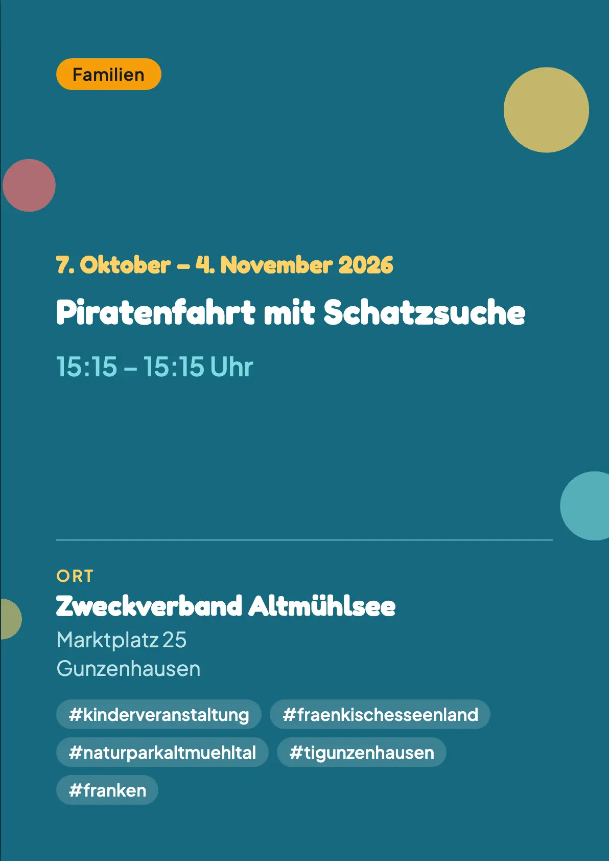 Veranstaltungsflyer