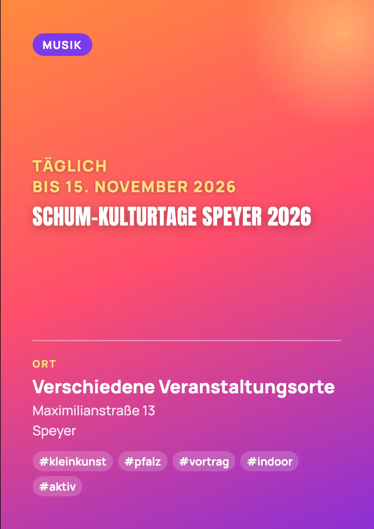 Veranstaltungsflyer
