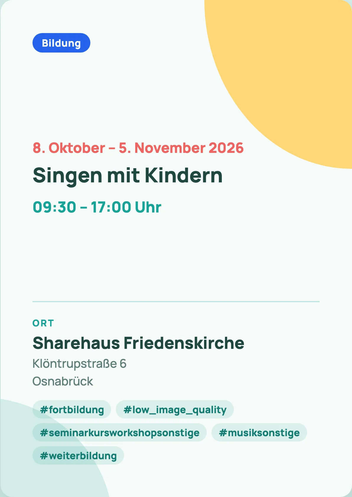 Veranstaltungsflyer