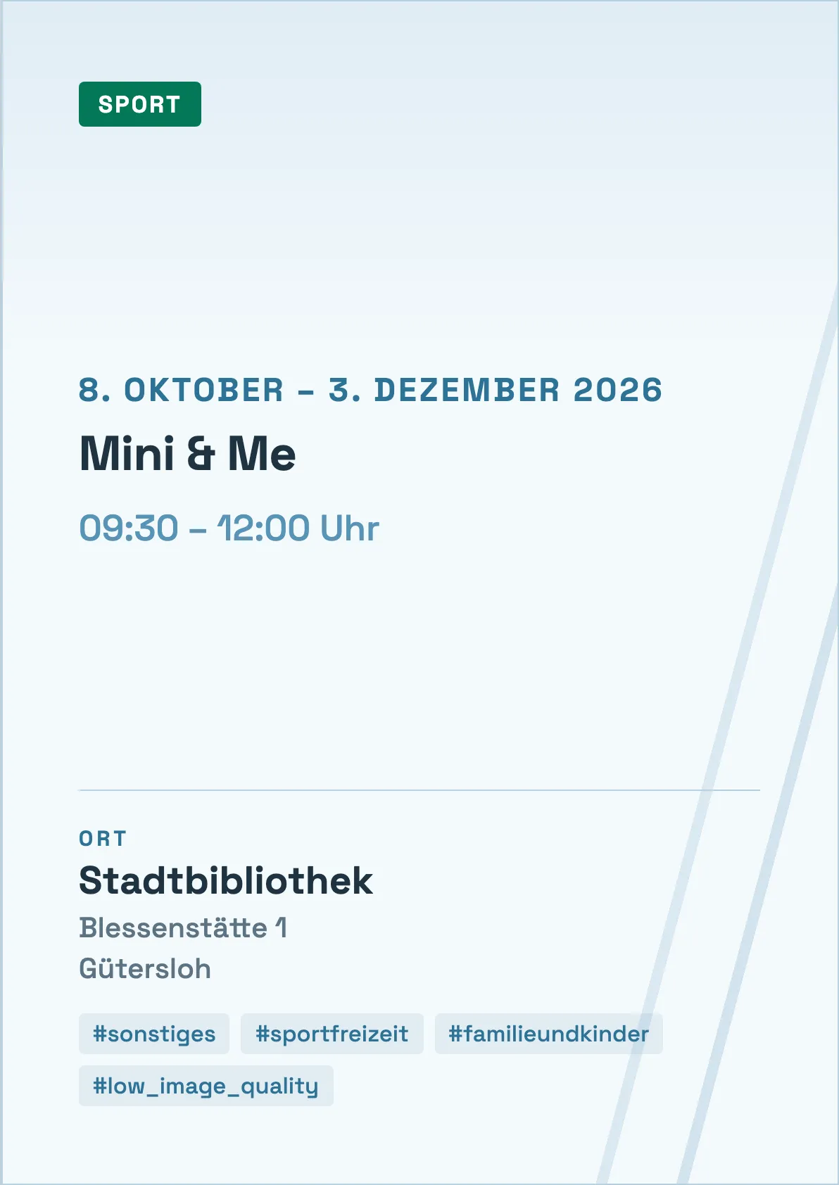 Veranstaltungsflyer