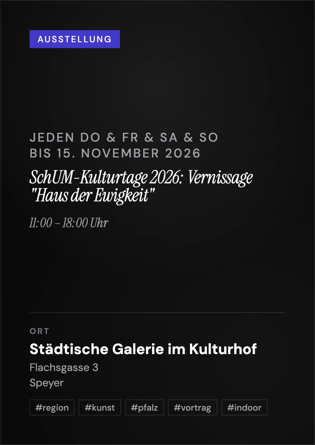 Veranstaltungsflyer