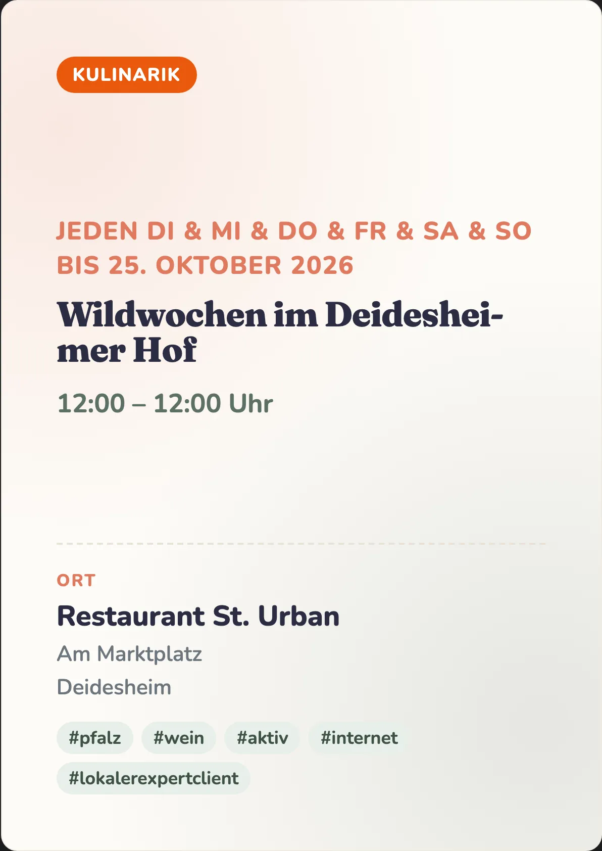 Veranstaltungsflyer