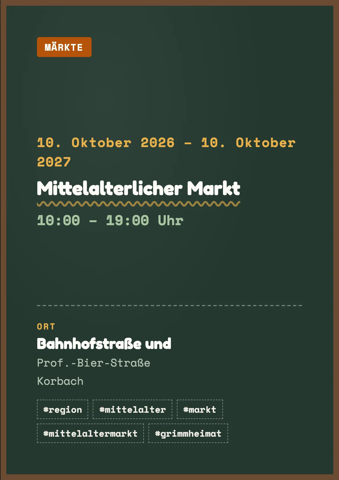 Veranstaltungsflyer