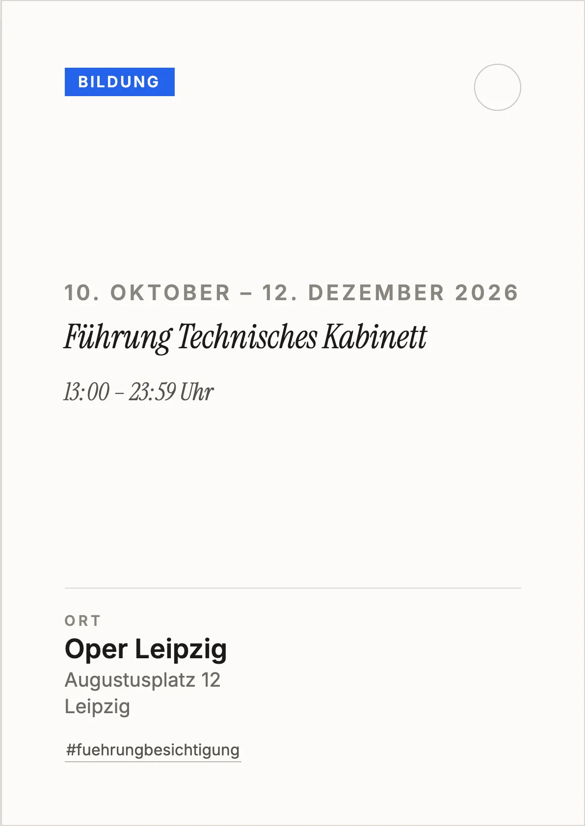 Veranstaltungsflyer