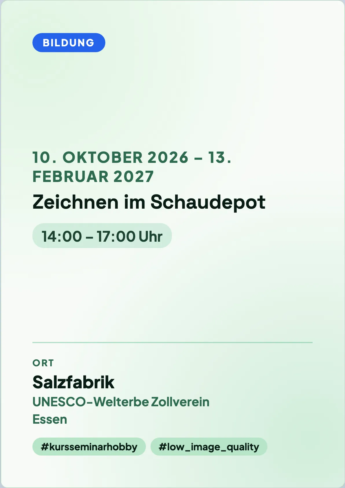 Veranstaltungsflyer