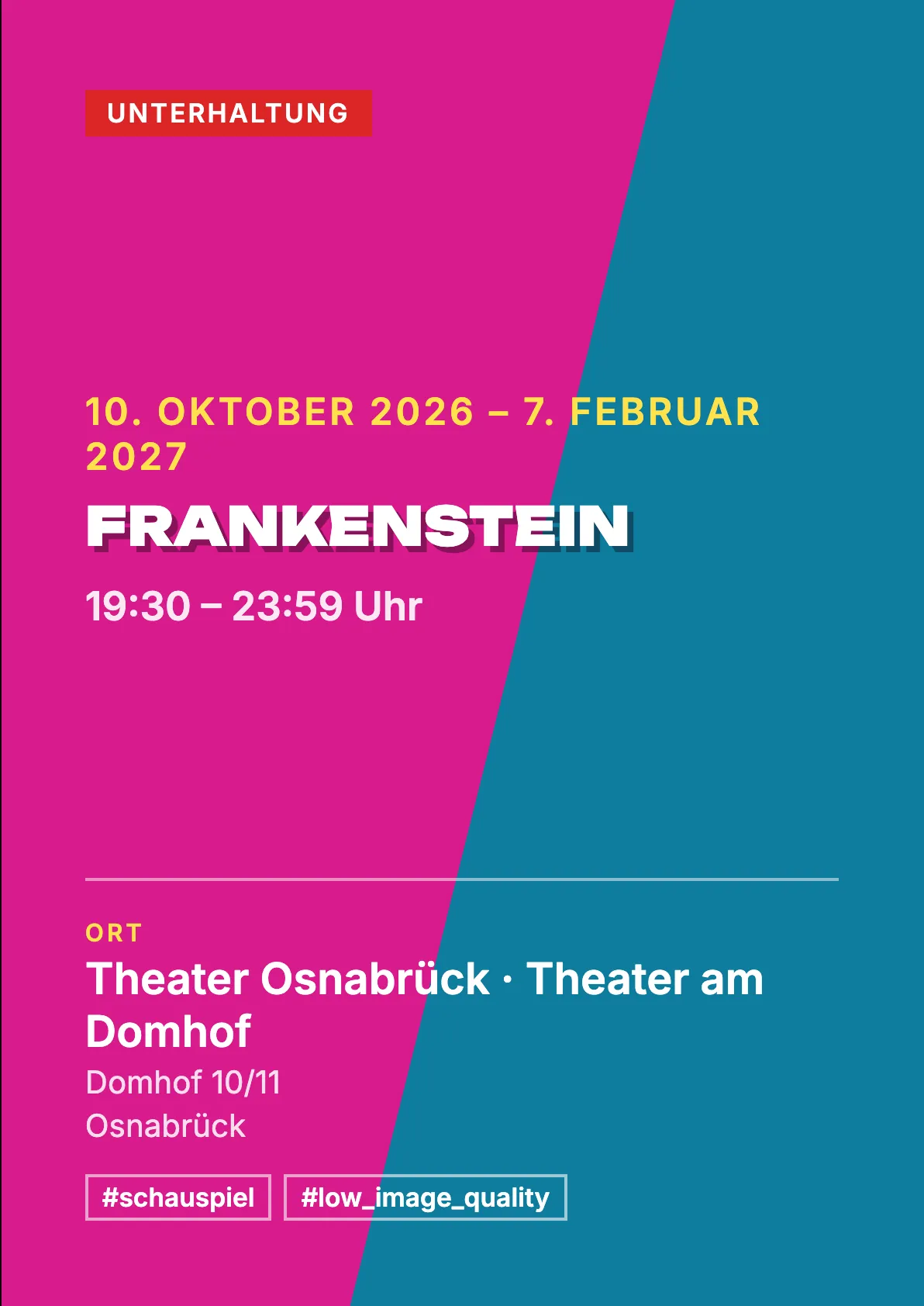 Veranstaltungsflyer