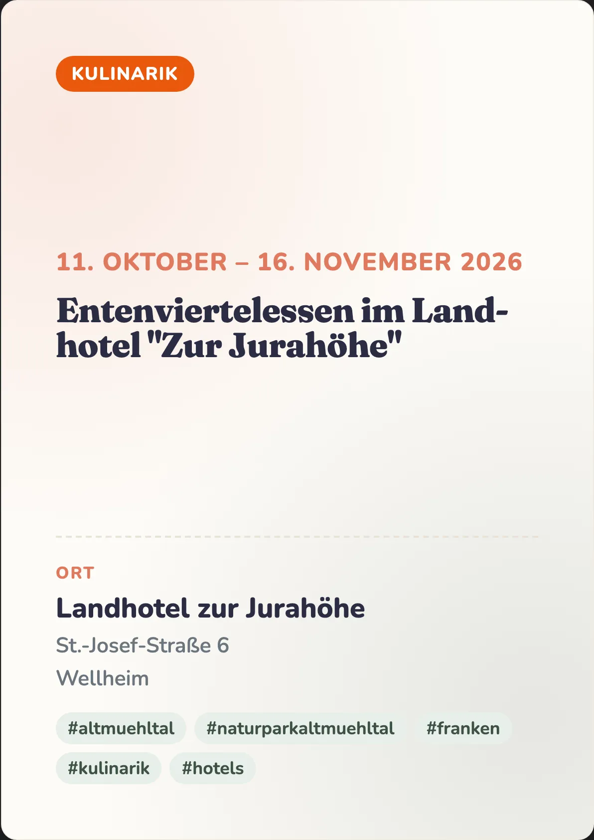 Veranstaltungsflyer