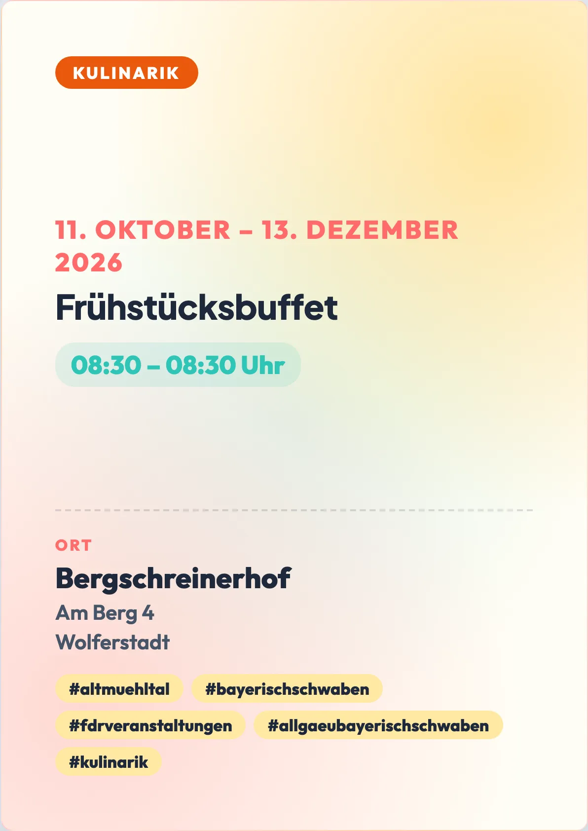 Veranstaltungsflyer