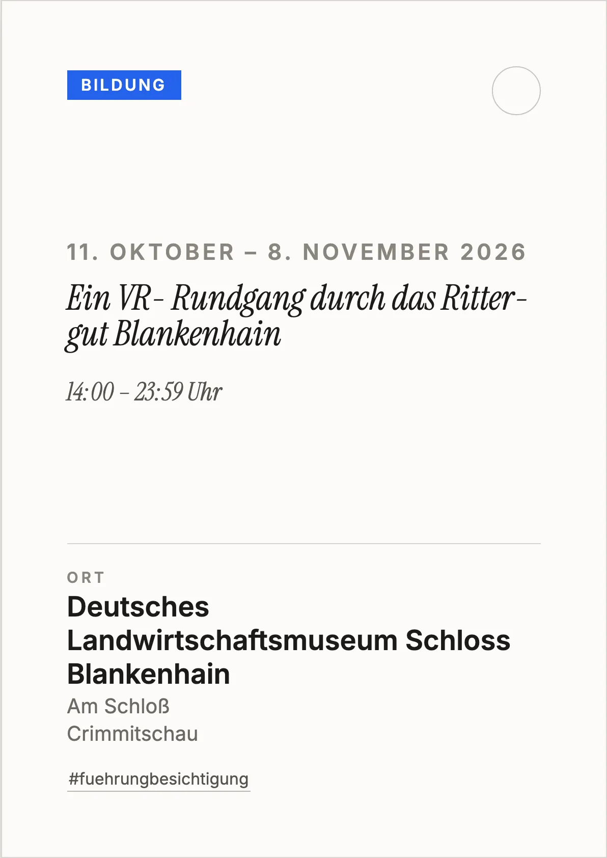 Veranstaltungsflyer