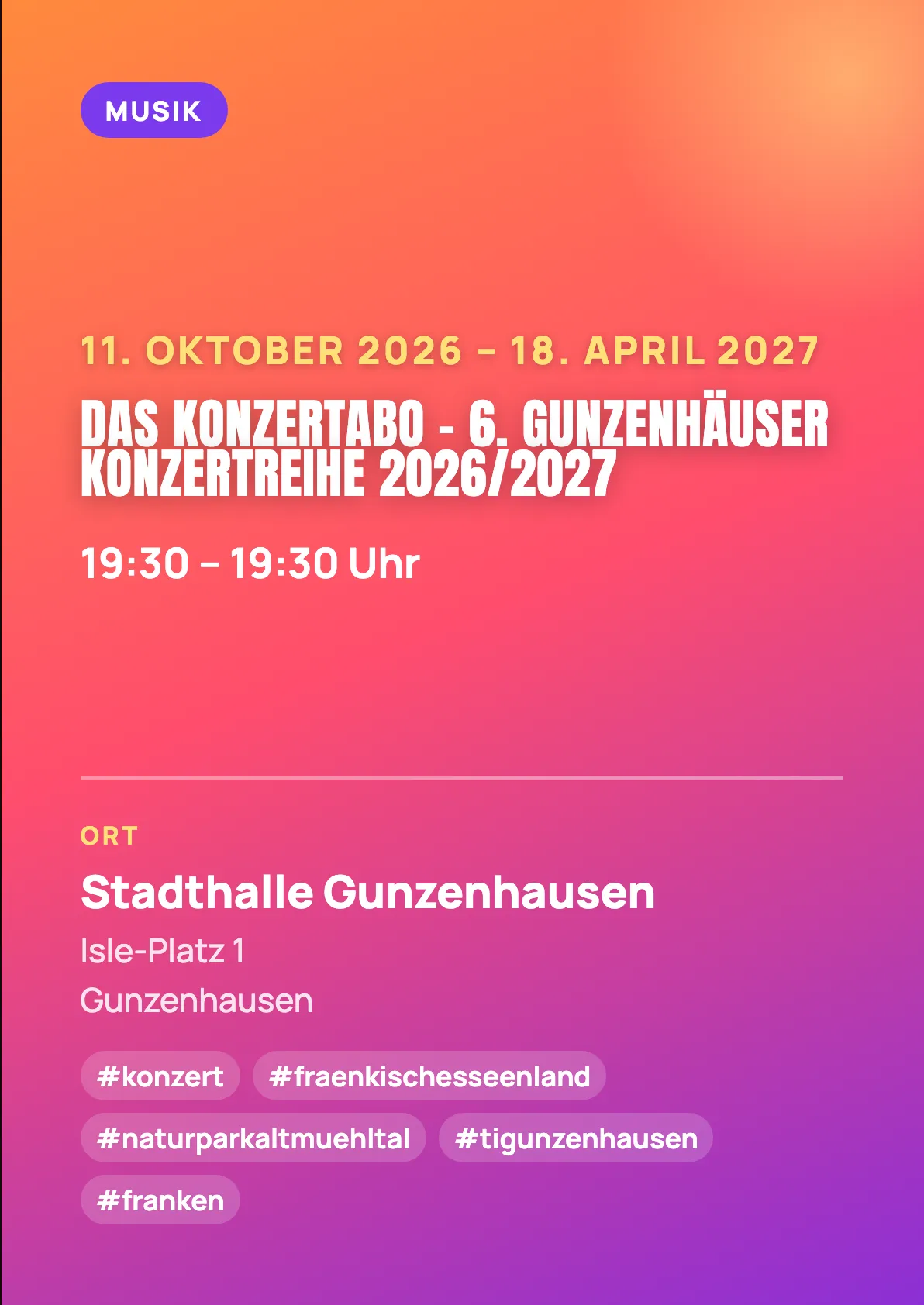 Veranstaltungsflyer