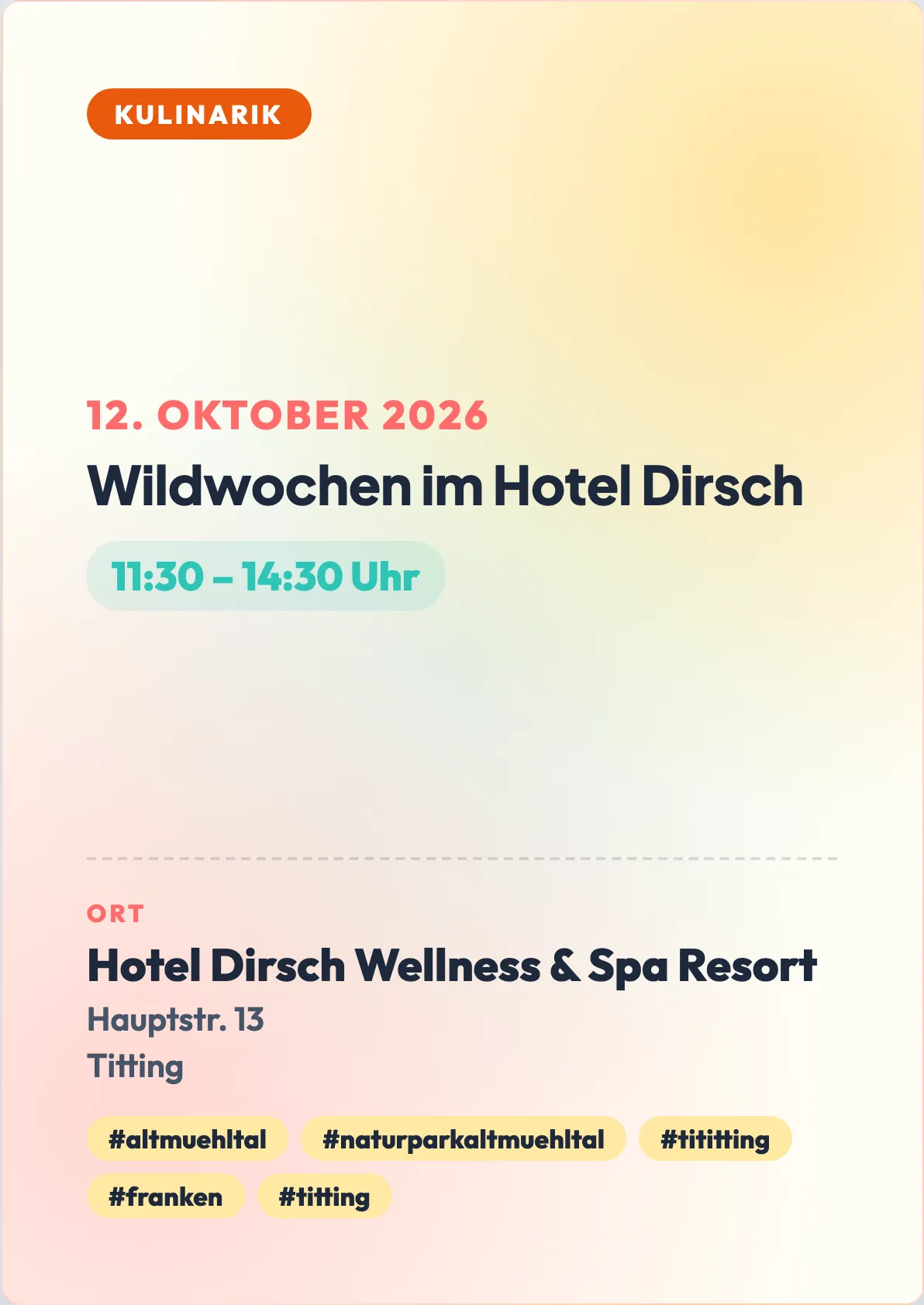 Veranstaltungsflyer
