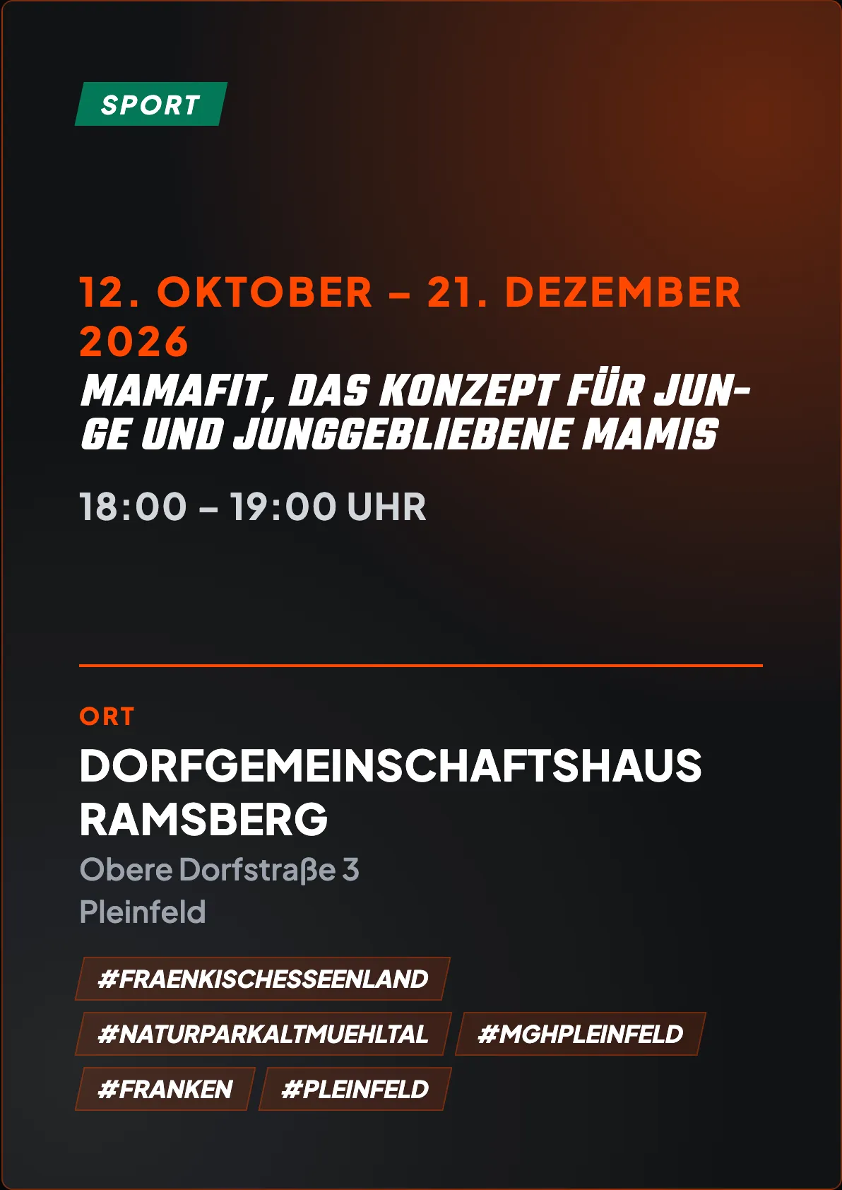Veranstaltungsflyer
