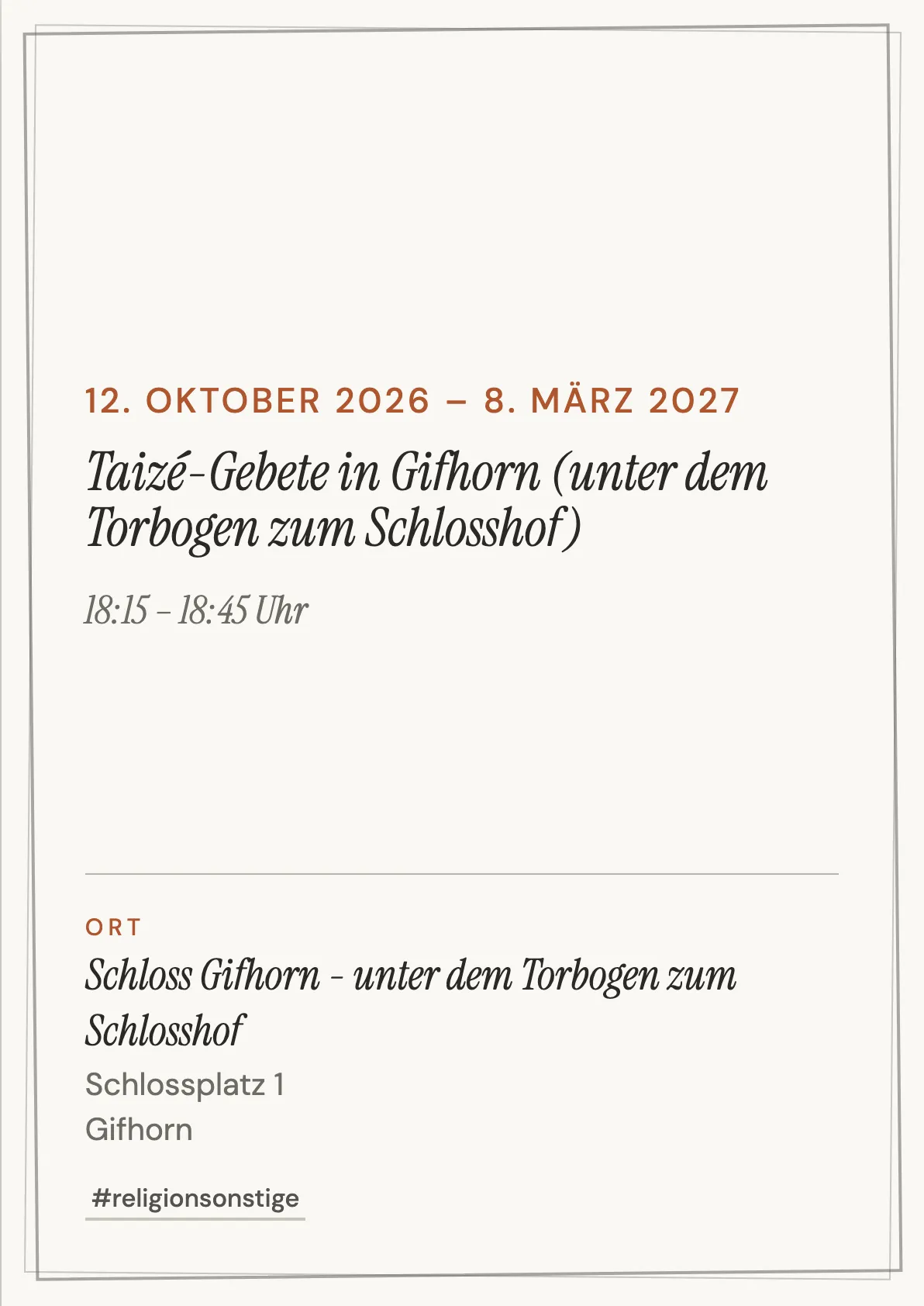 Veranstaltungsflyer