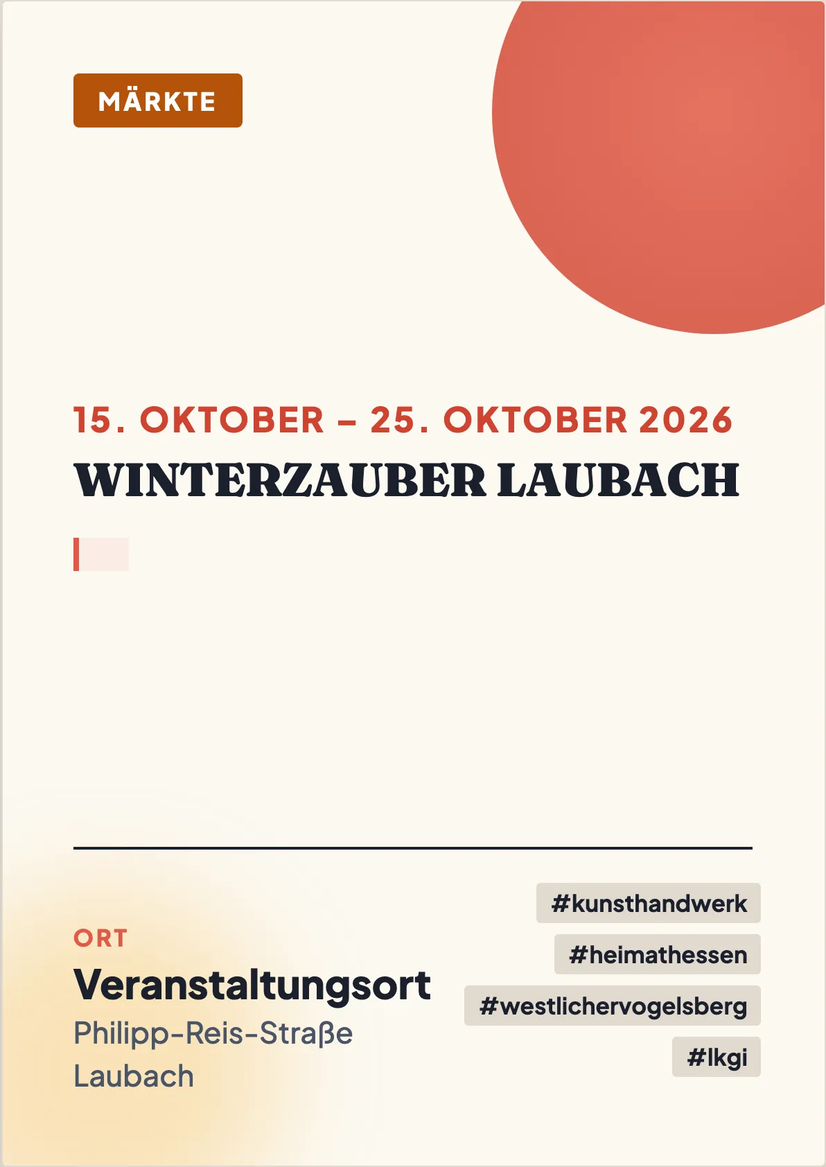 Veranstaltungsflyer