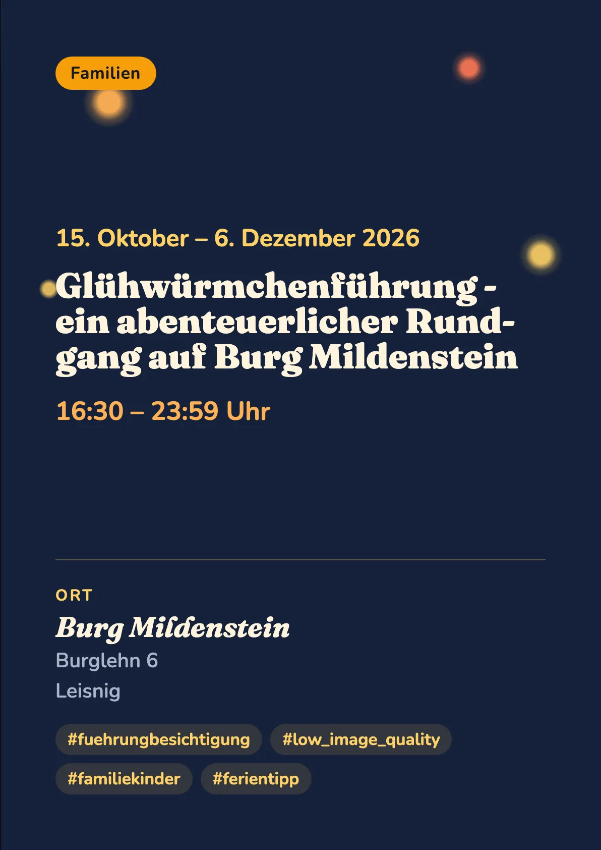 Veranstaltungsflyer