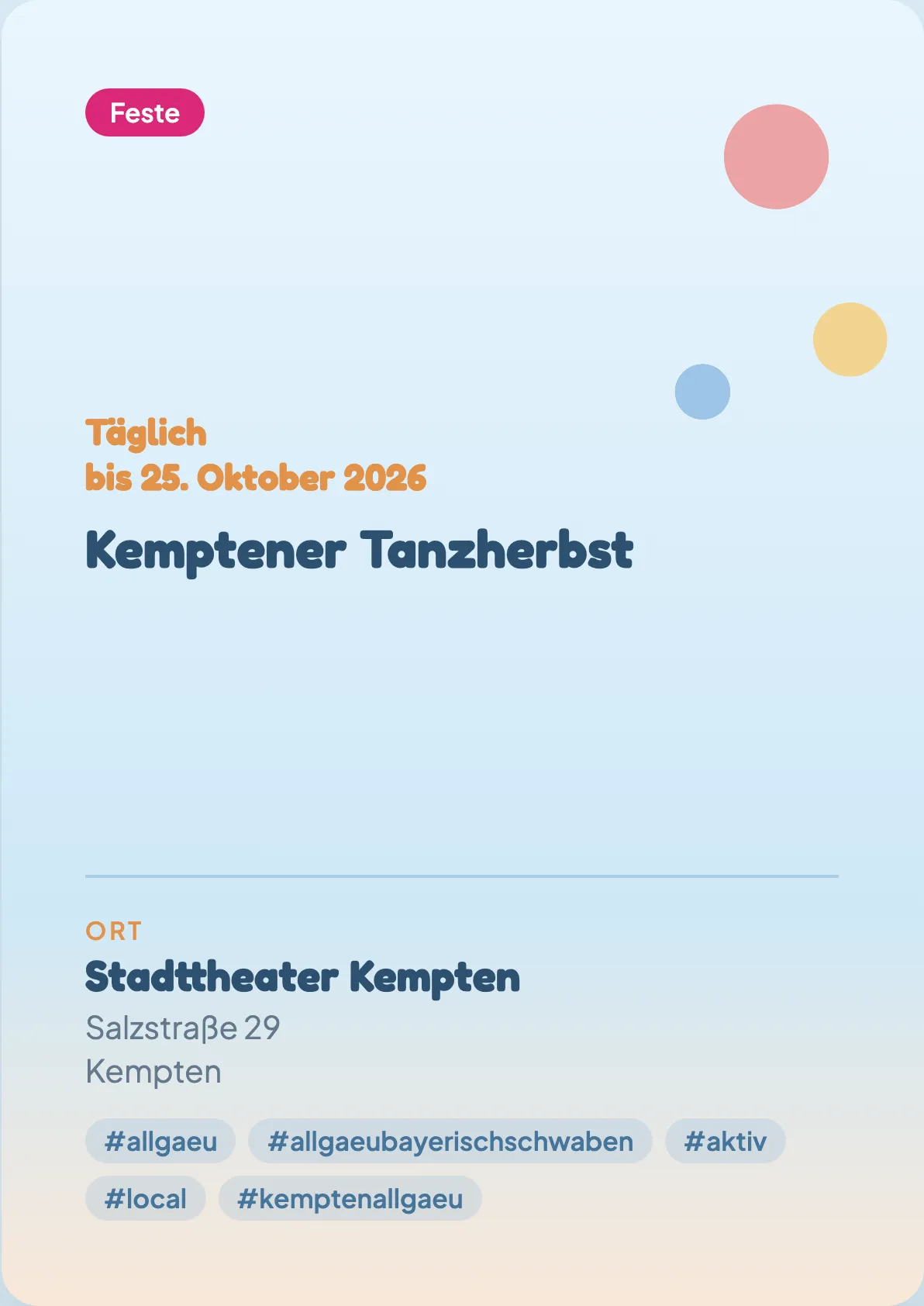 Veranstaltungsflyer