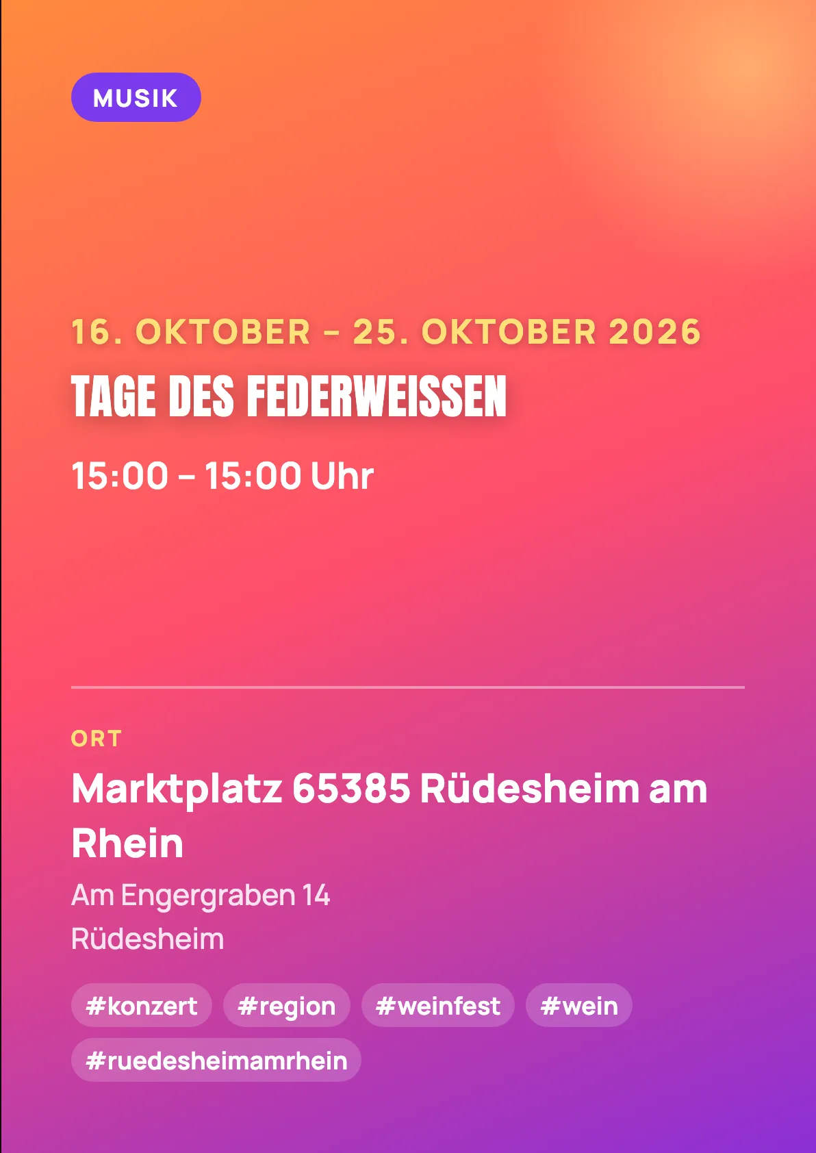 Veranstaltungsflyer