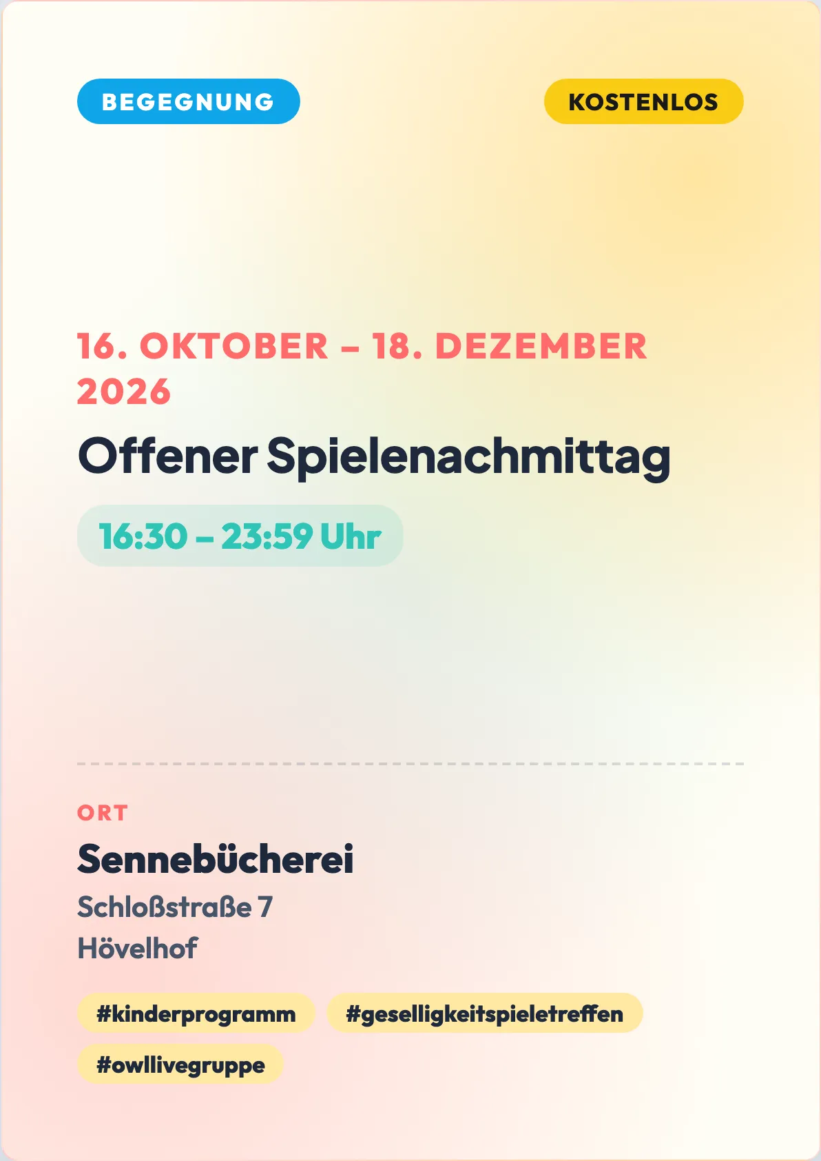 Veranstaltungsflyer