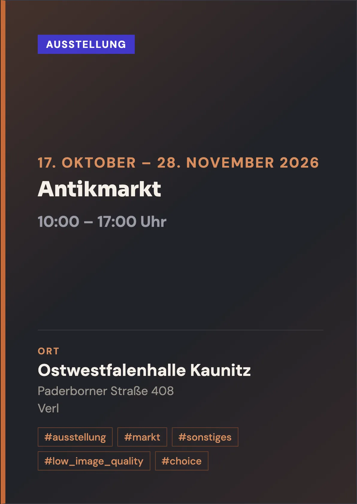 Veranstaltungsflyer
