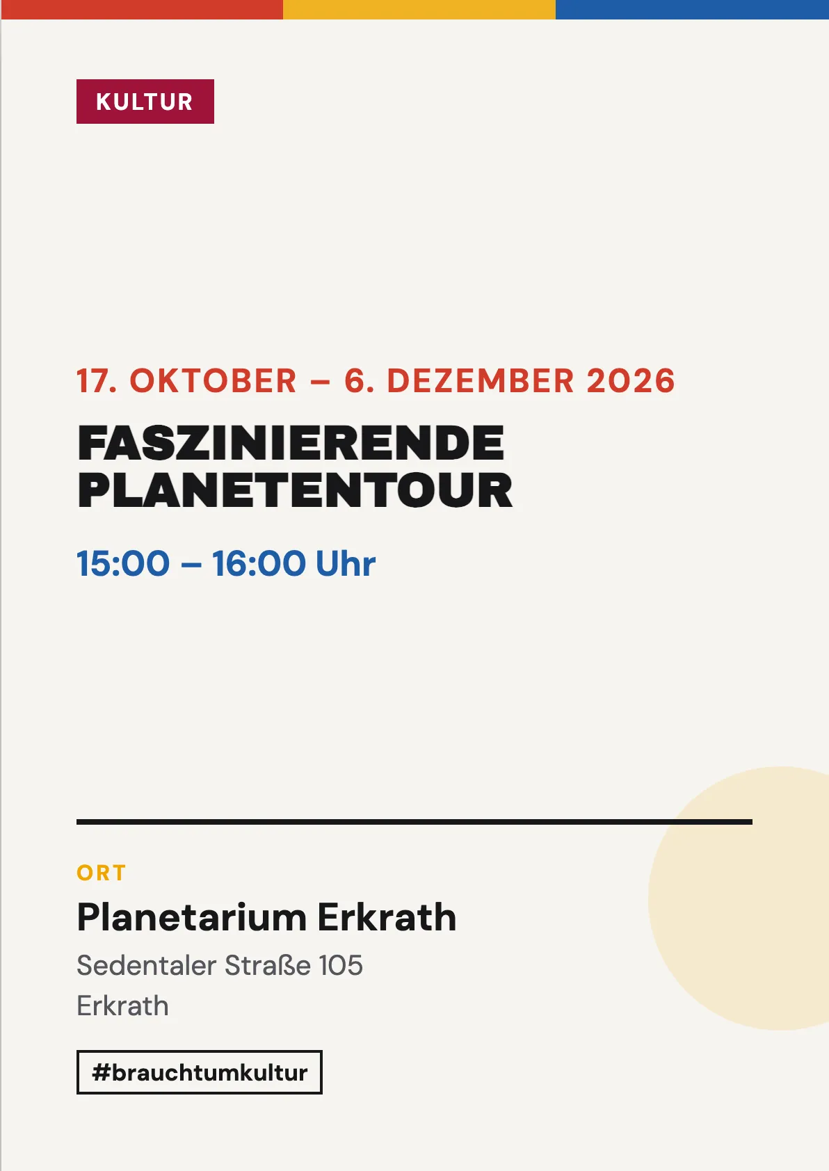 Veranstaltungsflyer