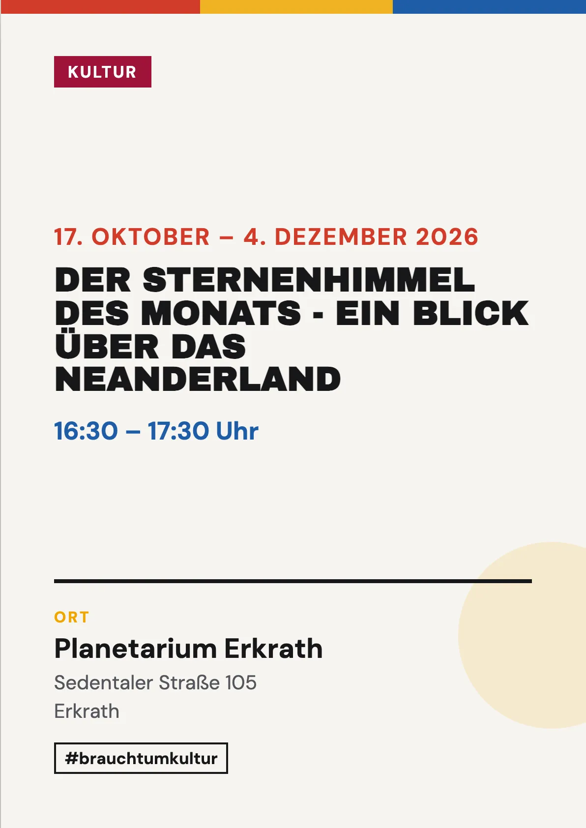 Veranstaltungsflyer