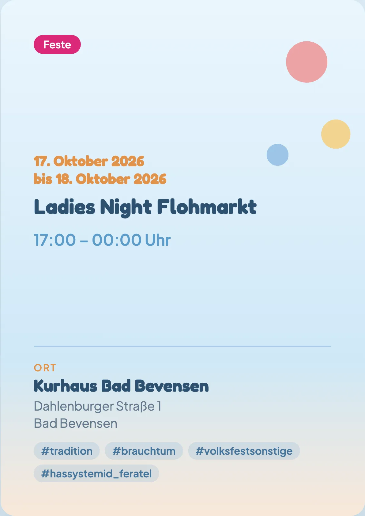 Veranstaltungsflyer