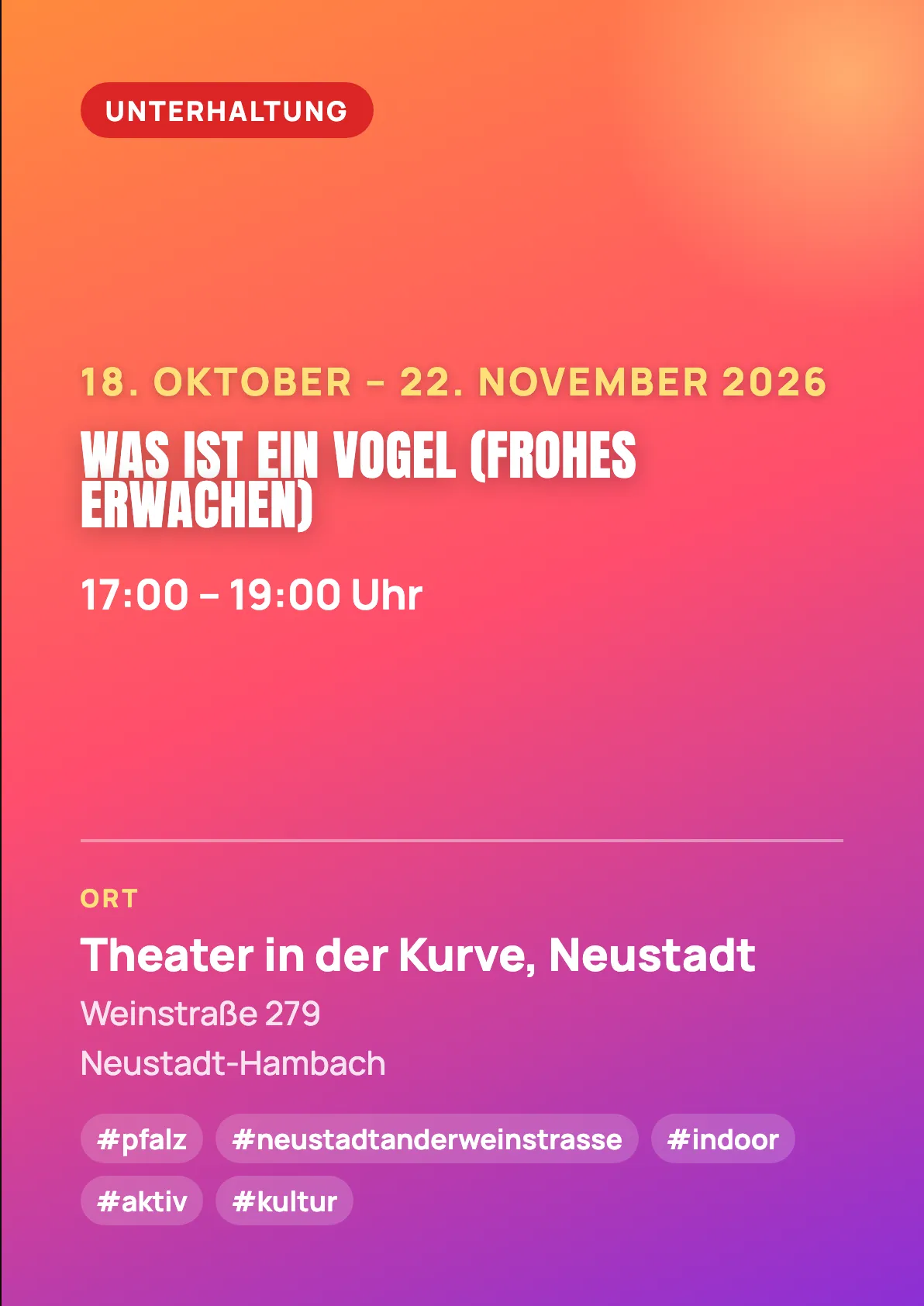 Veranstaltungsflyer