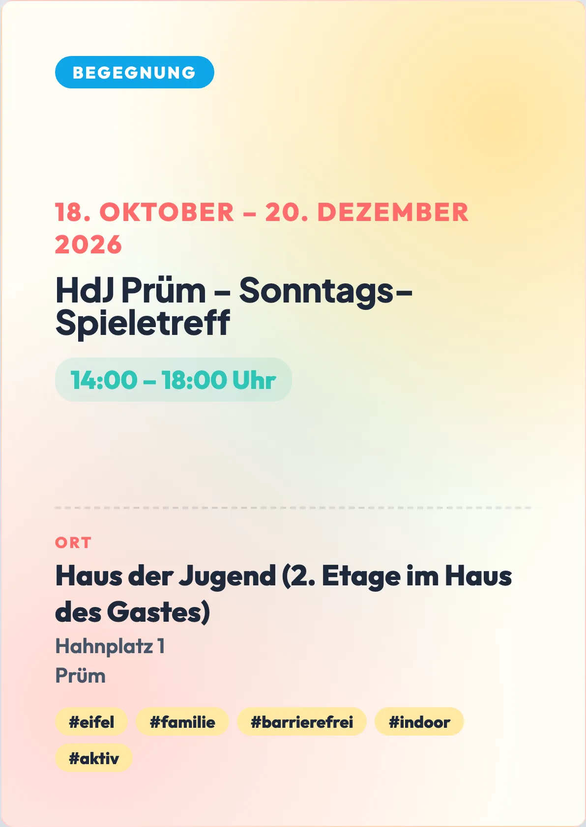 Veranstaltungsflyer