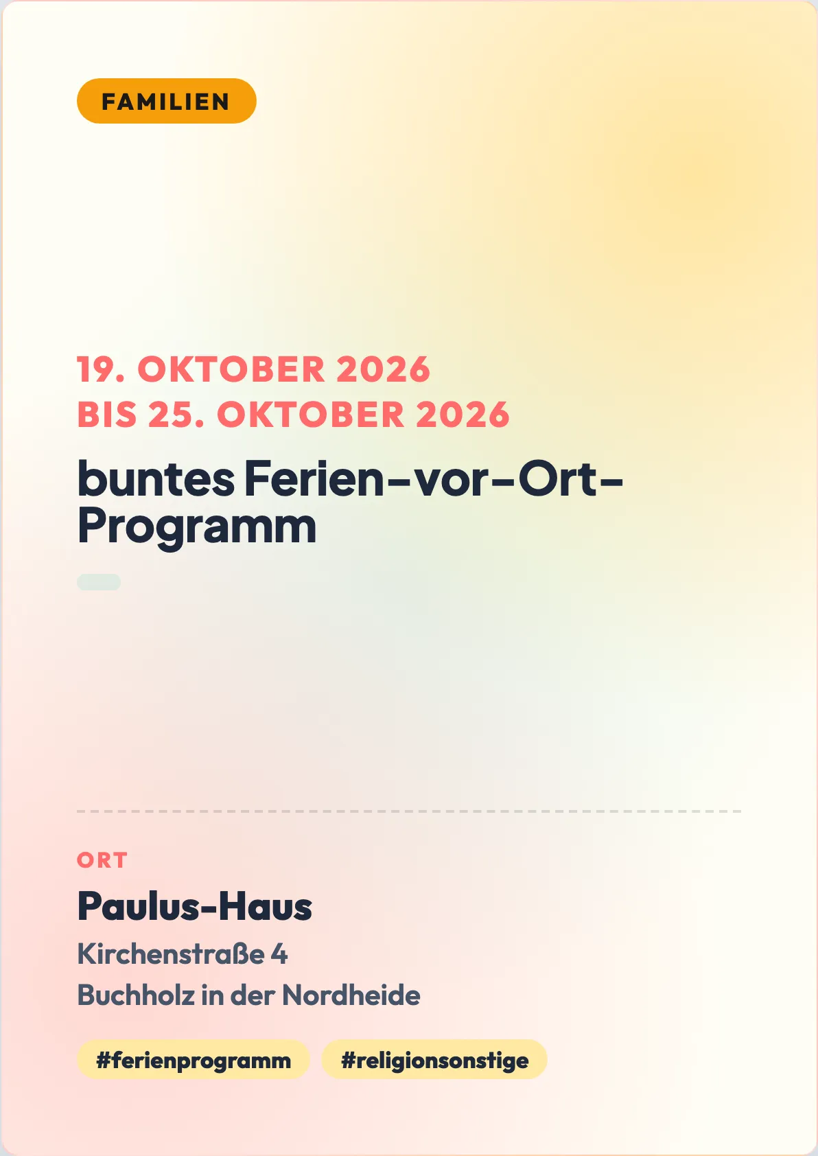 Veranstaltungsflyer