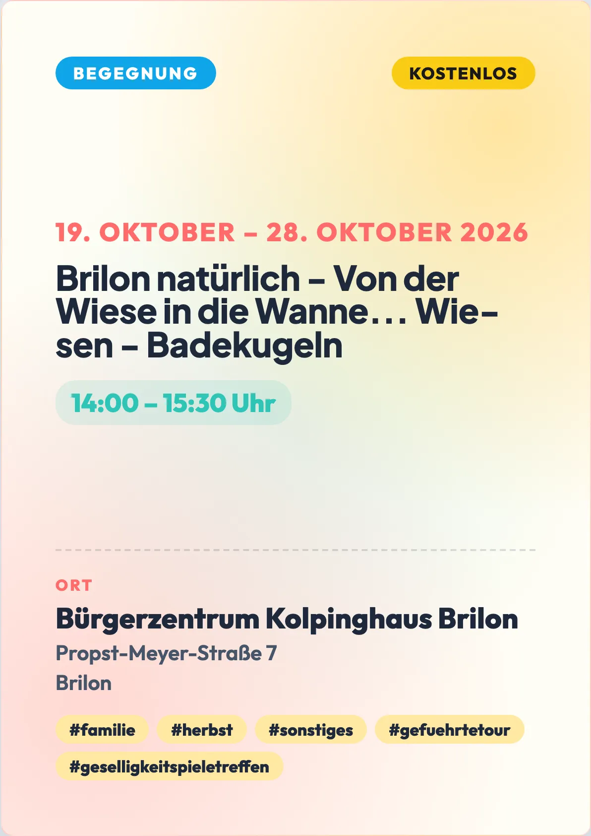 Veranstaltungsflyer
