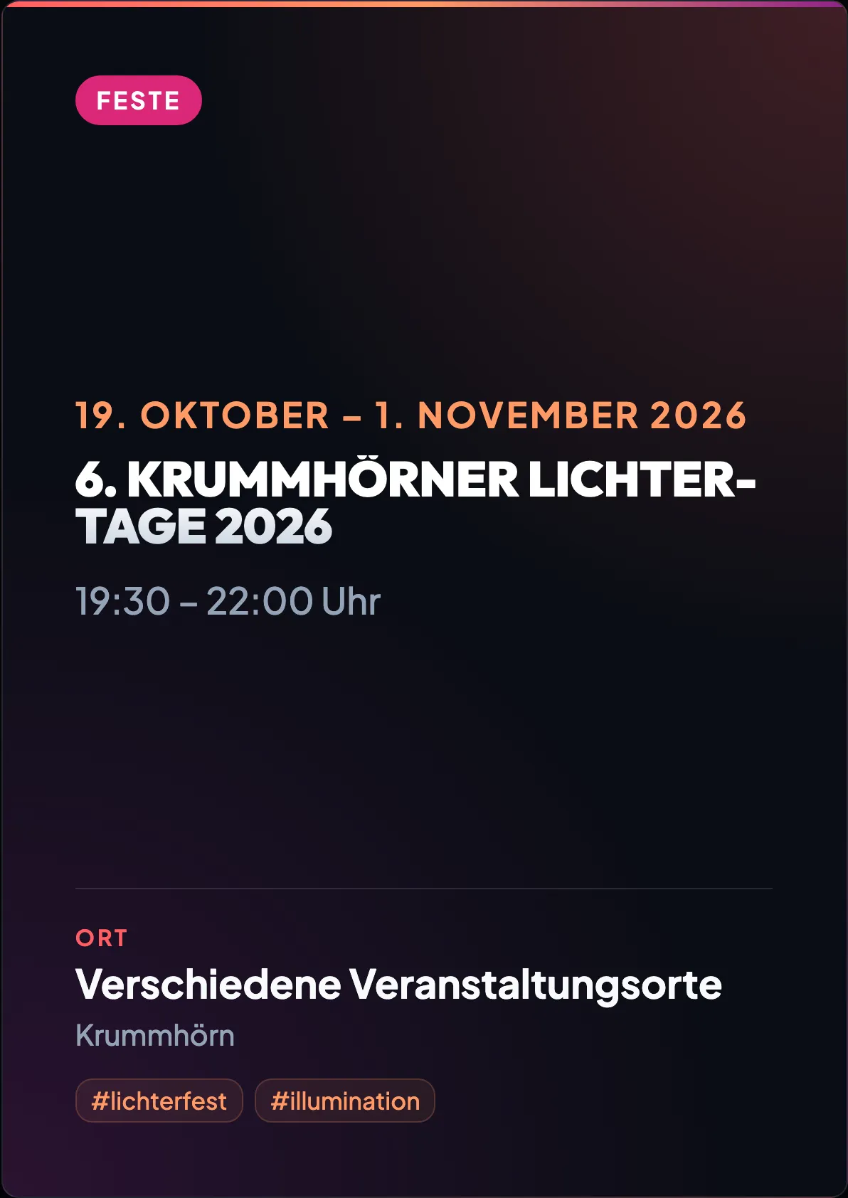 Veranstaltungsflyer