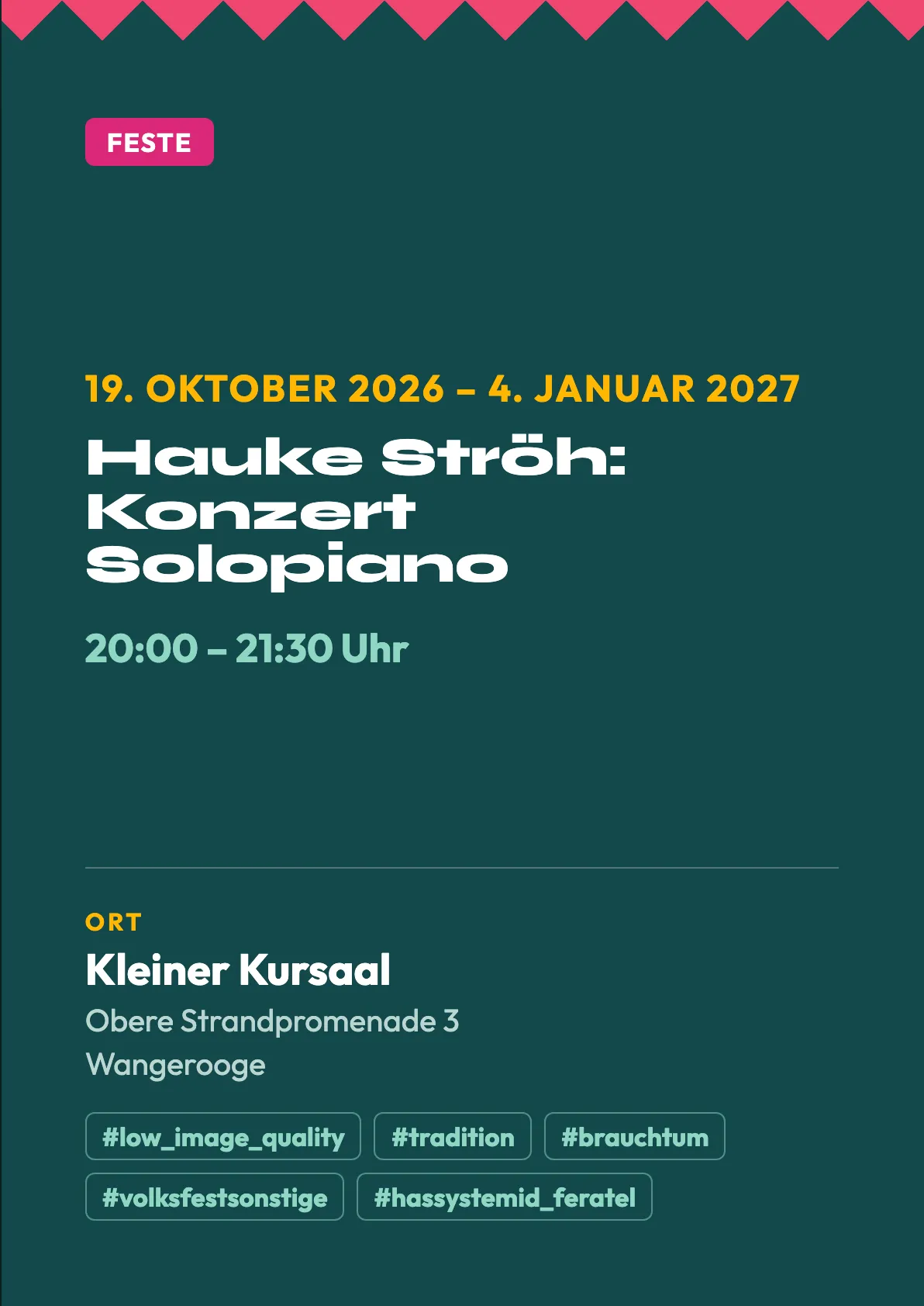 Veranstaltungsflyer