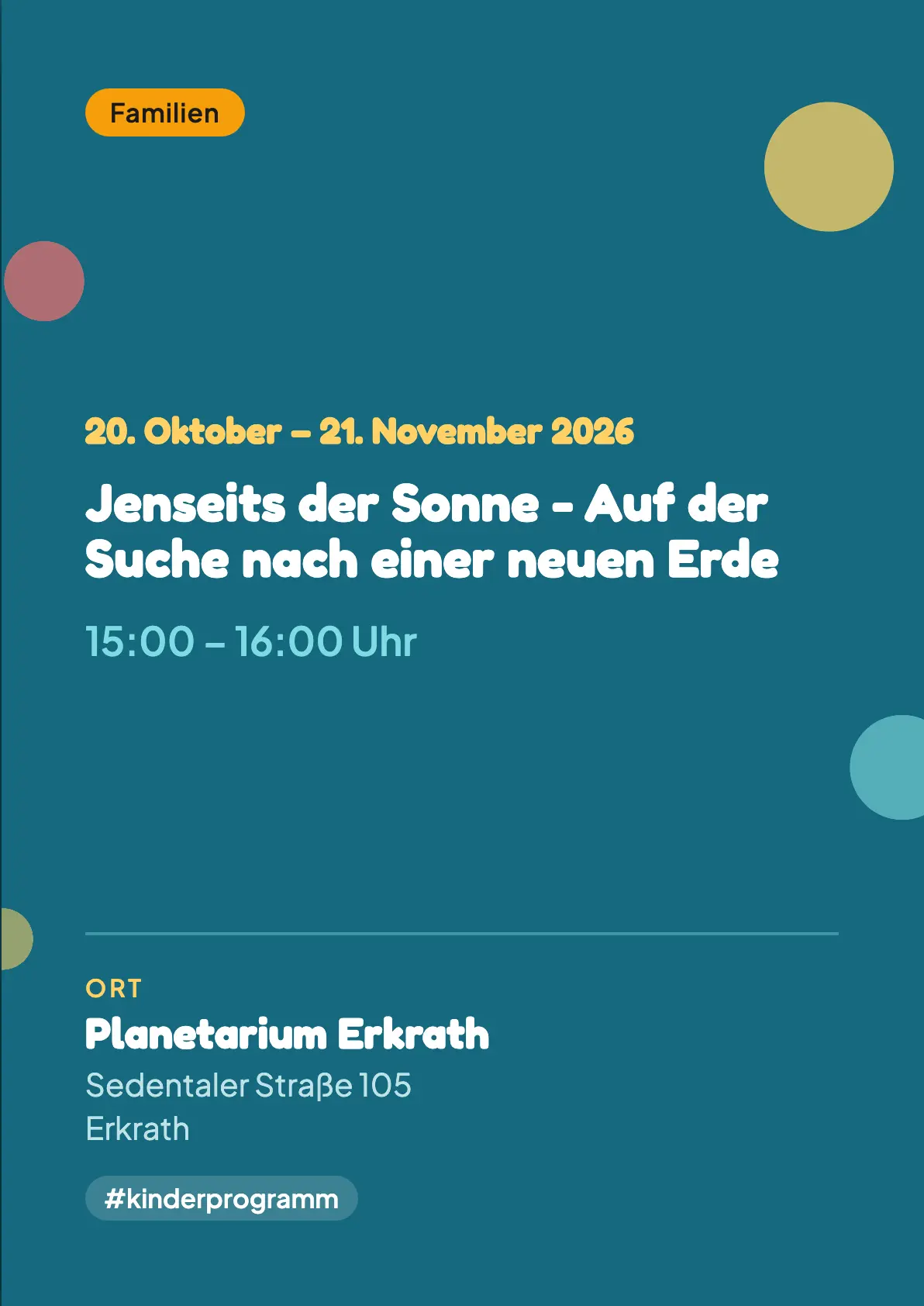 Veranstaltungsflyer