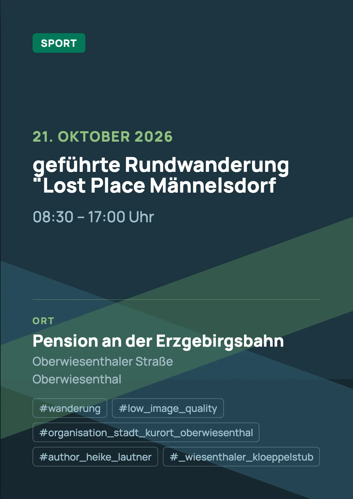 Veranstaltungsflyer
