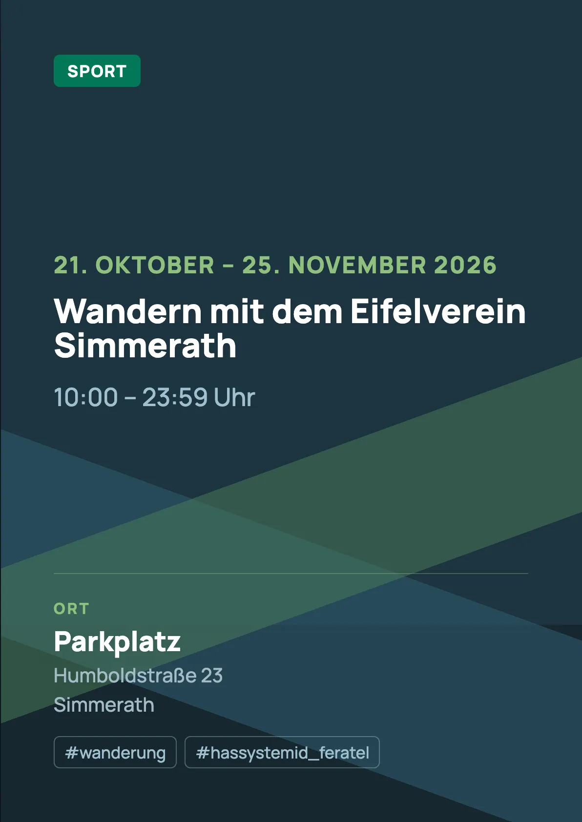 Veranstaltungsflyer