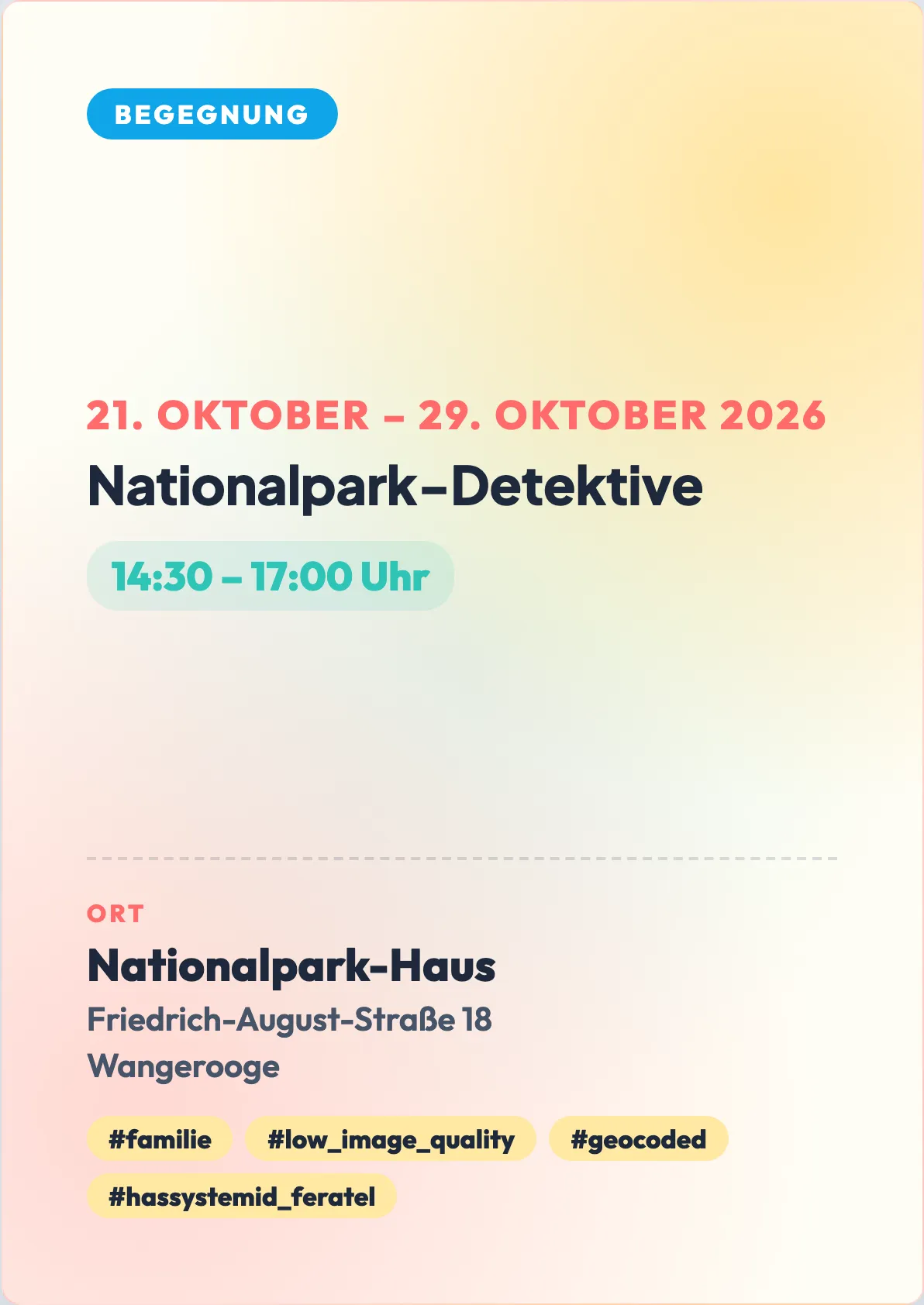 Veranstaltungsflyer
