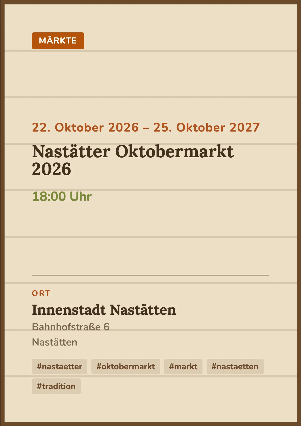 Veranstaltungsflyer
