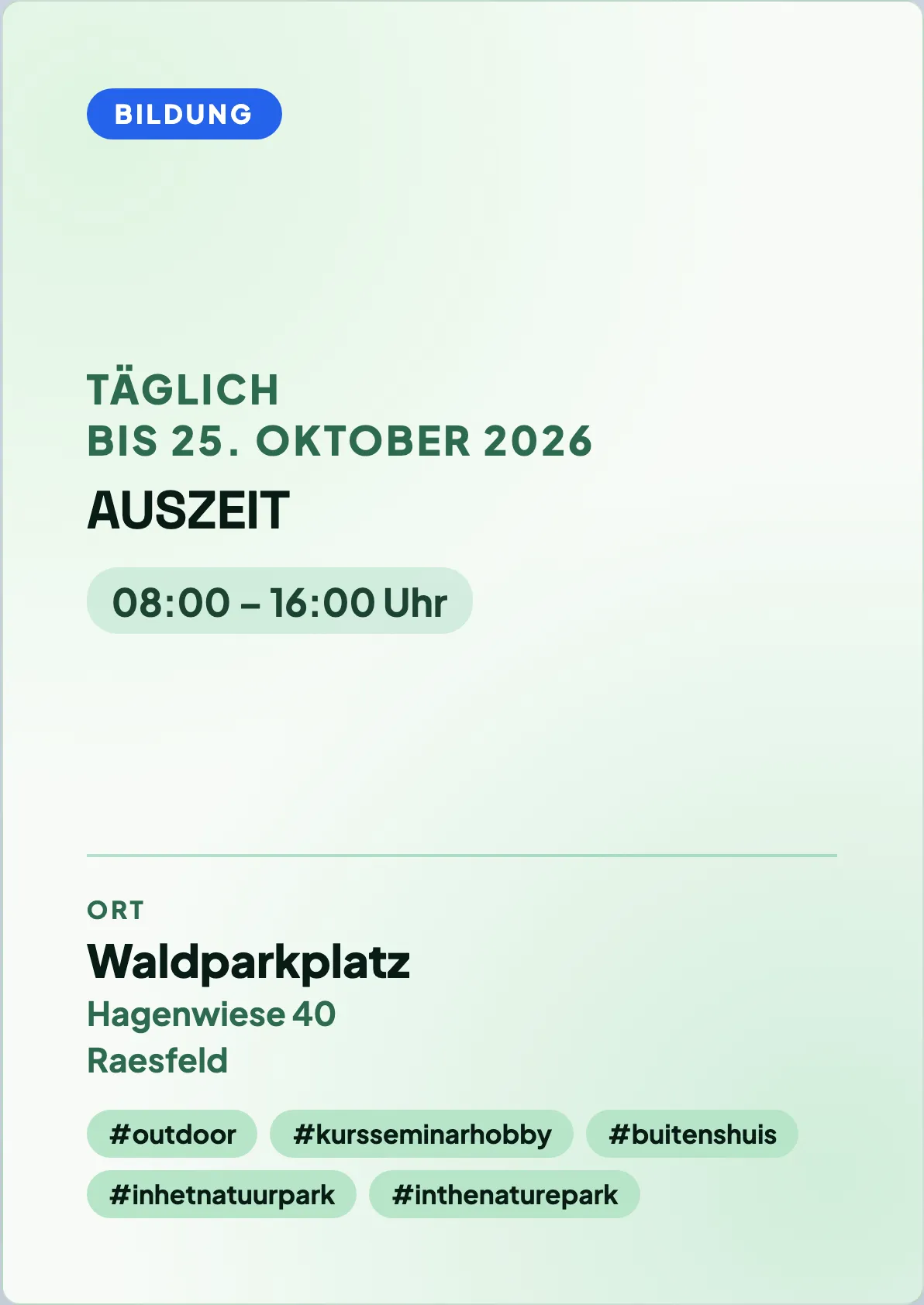 Veranstaltungsflyer