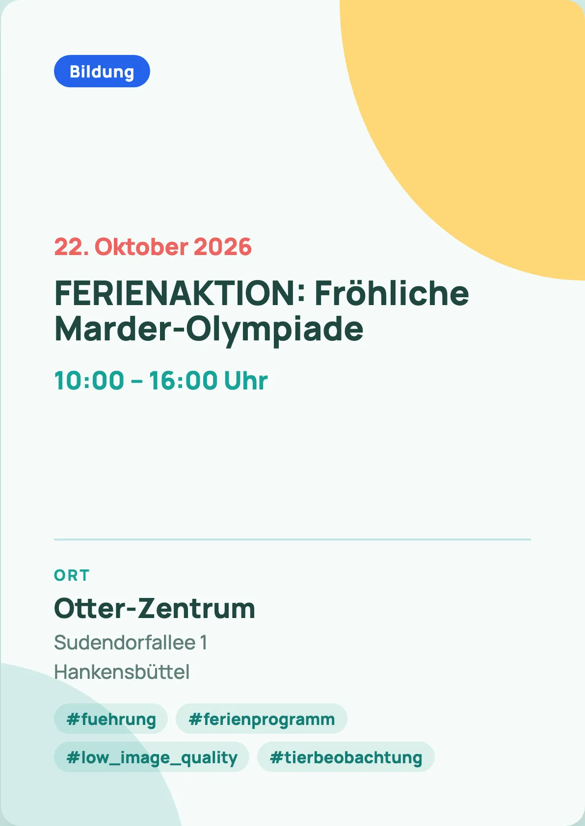 Veranstaltungsflyer