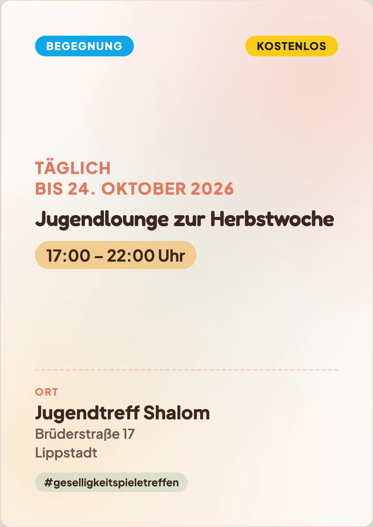 Veranstaltungsflyer