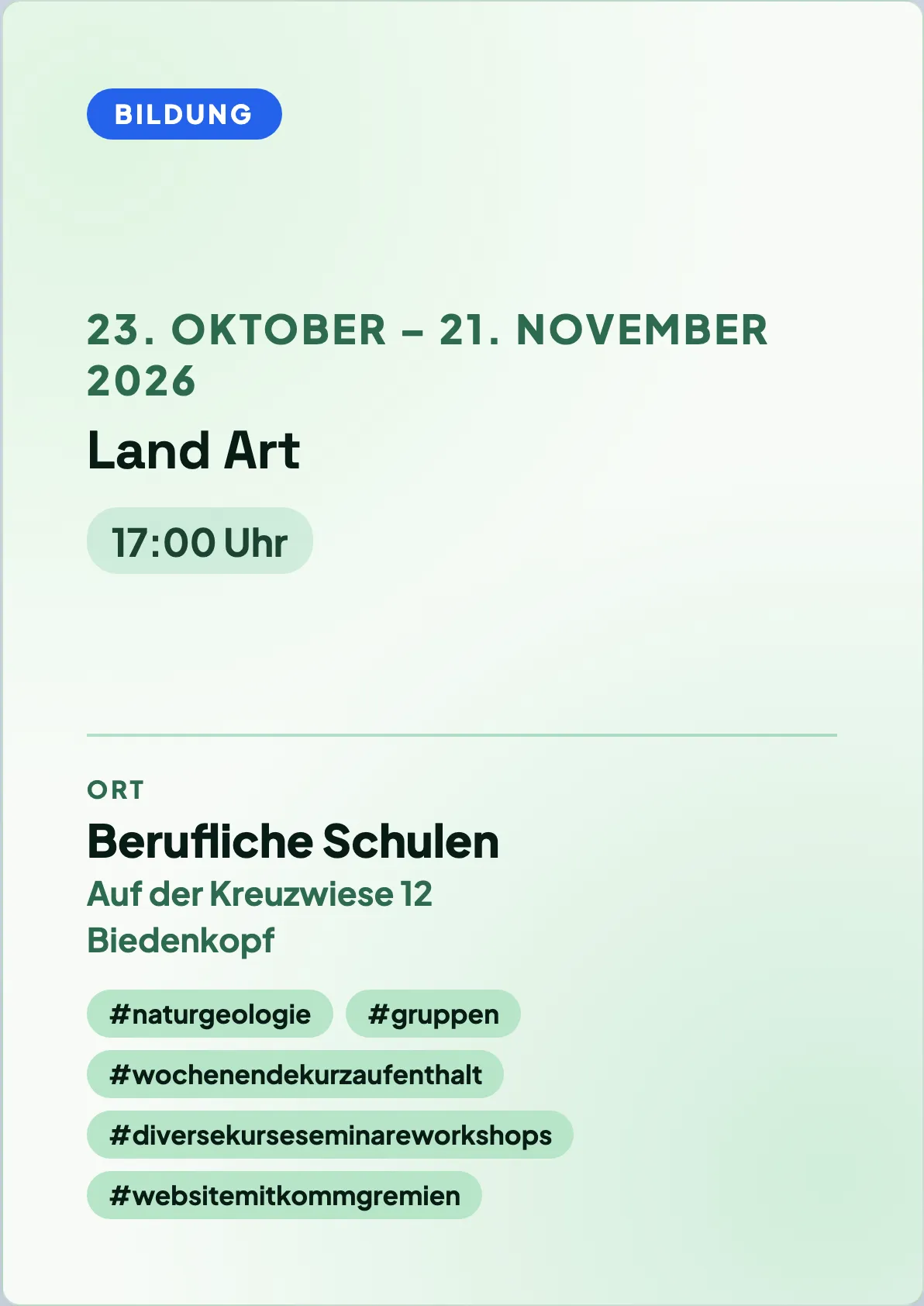 Veranstaltungsflyer