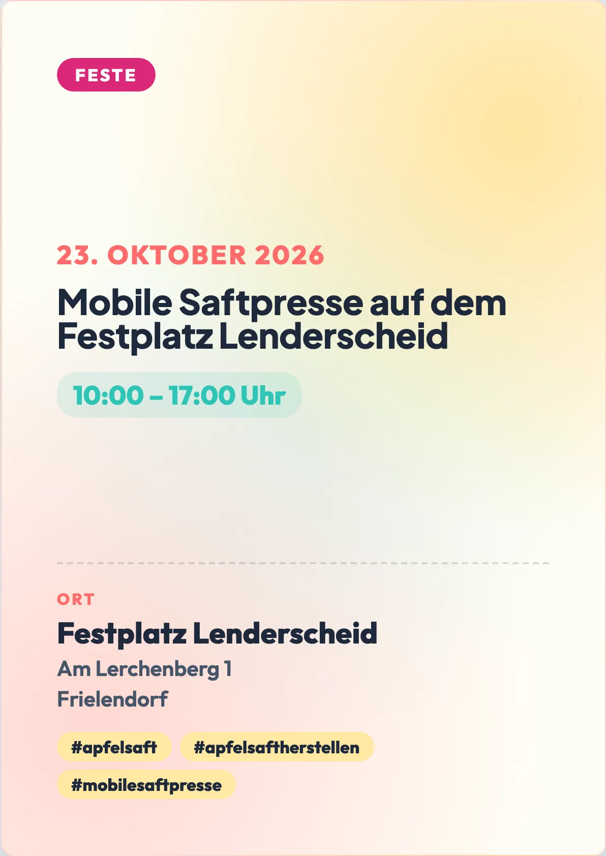 Veranstaltungsflyer