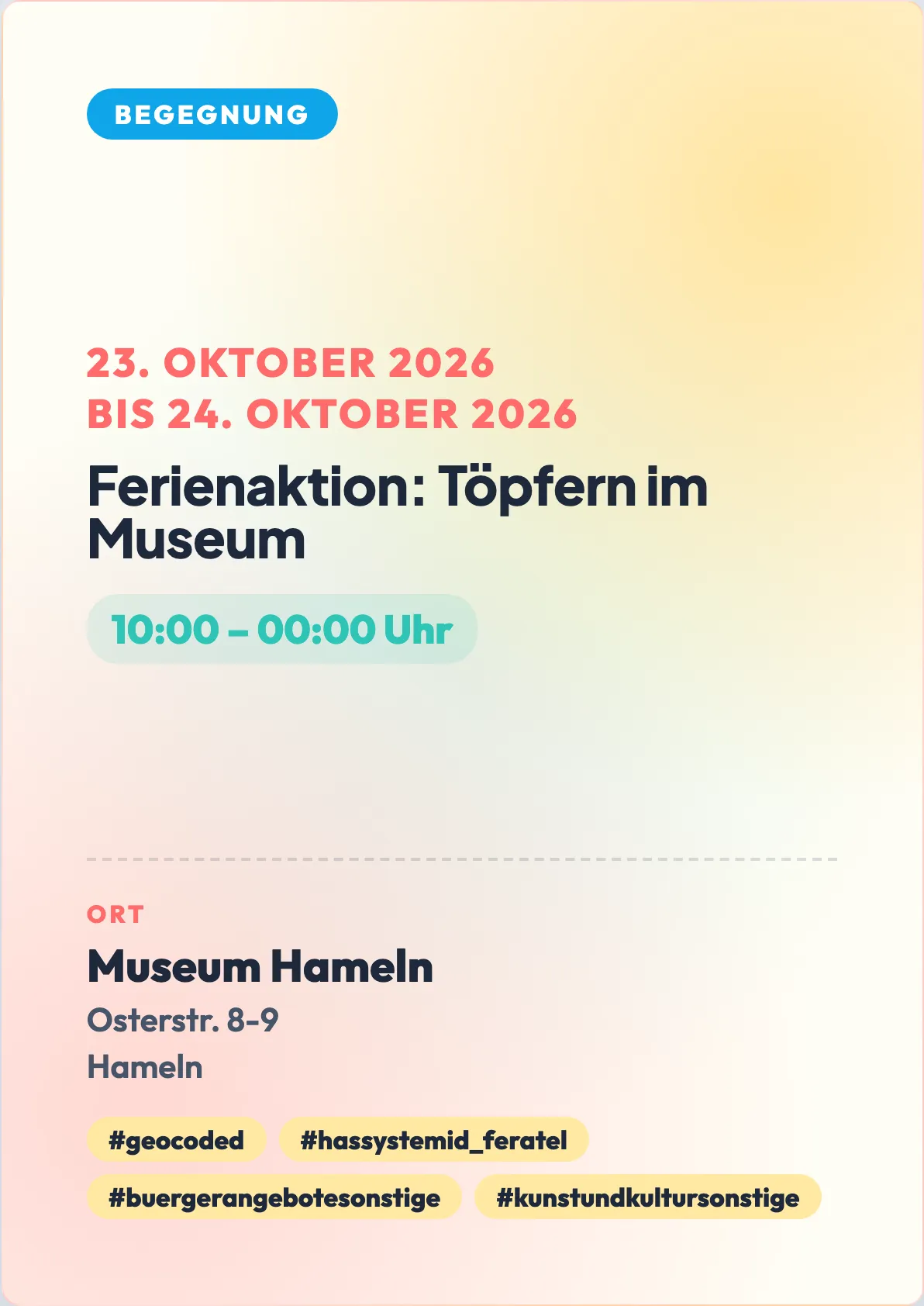 Veranstaltungsflyer
