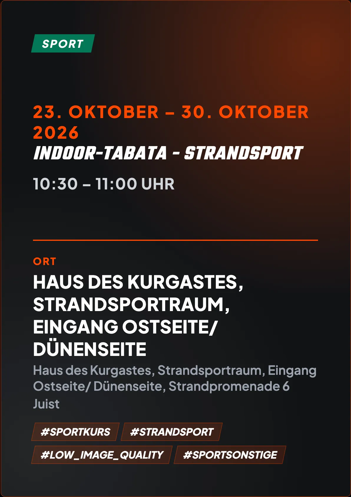 Veranstaltungsflyer