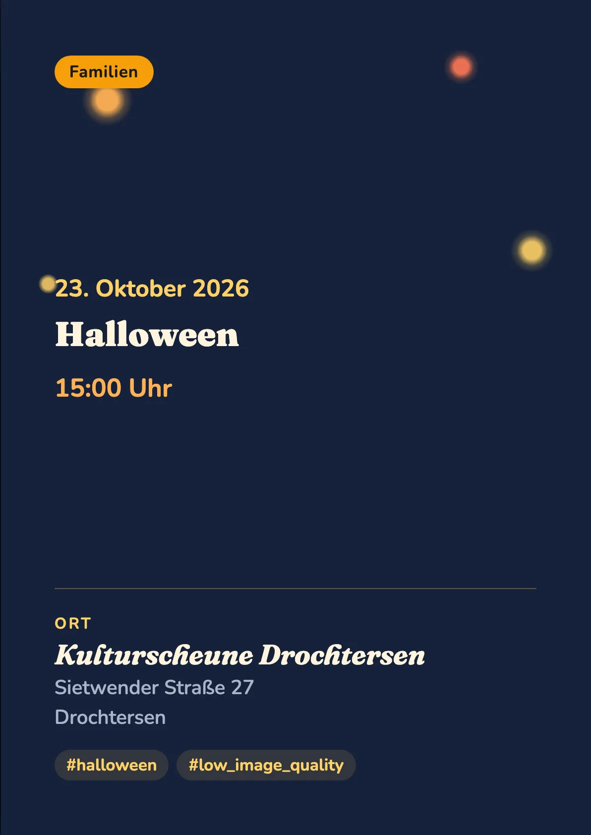 Veranstaltungsflyer