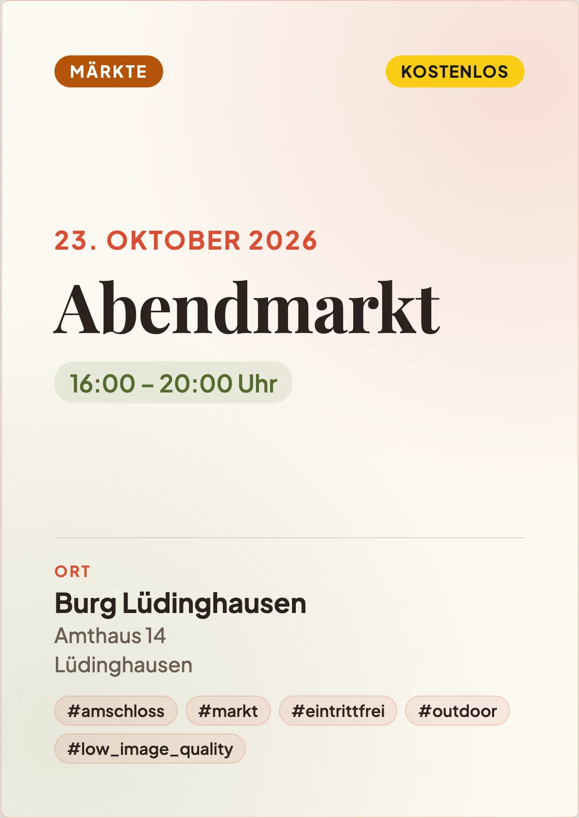 Veranstaltungsflyer