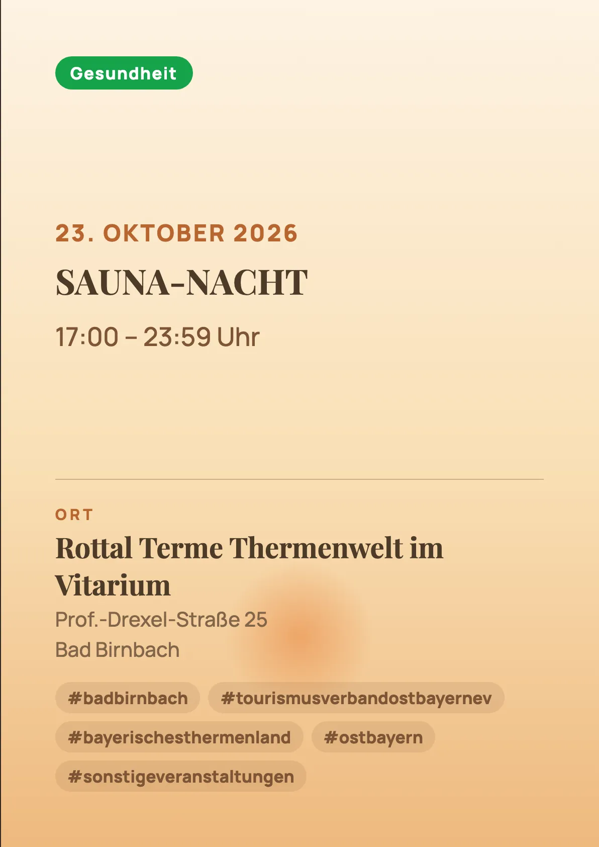 Veranstaltungsflyer