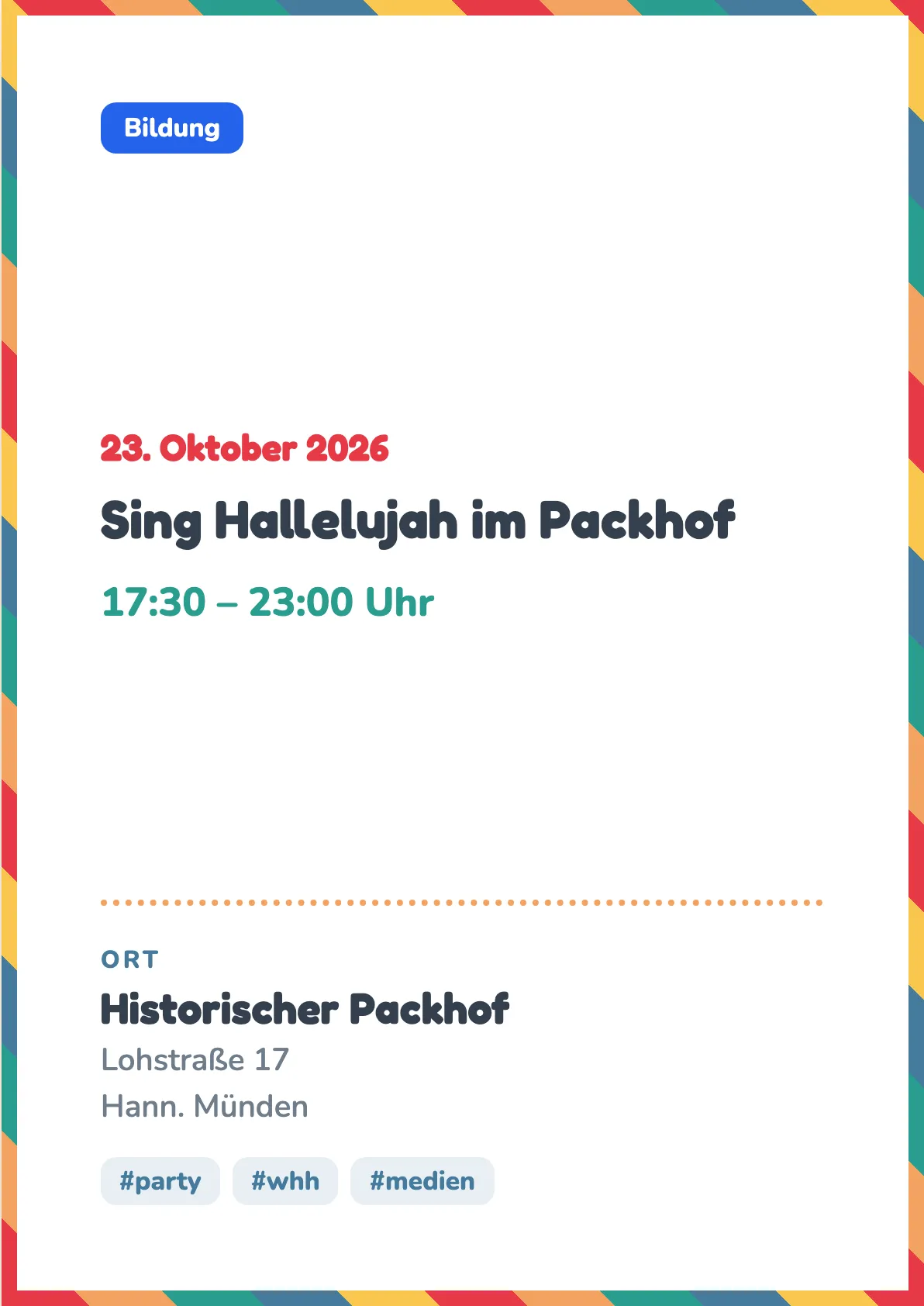 Veranstaltungsflyer