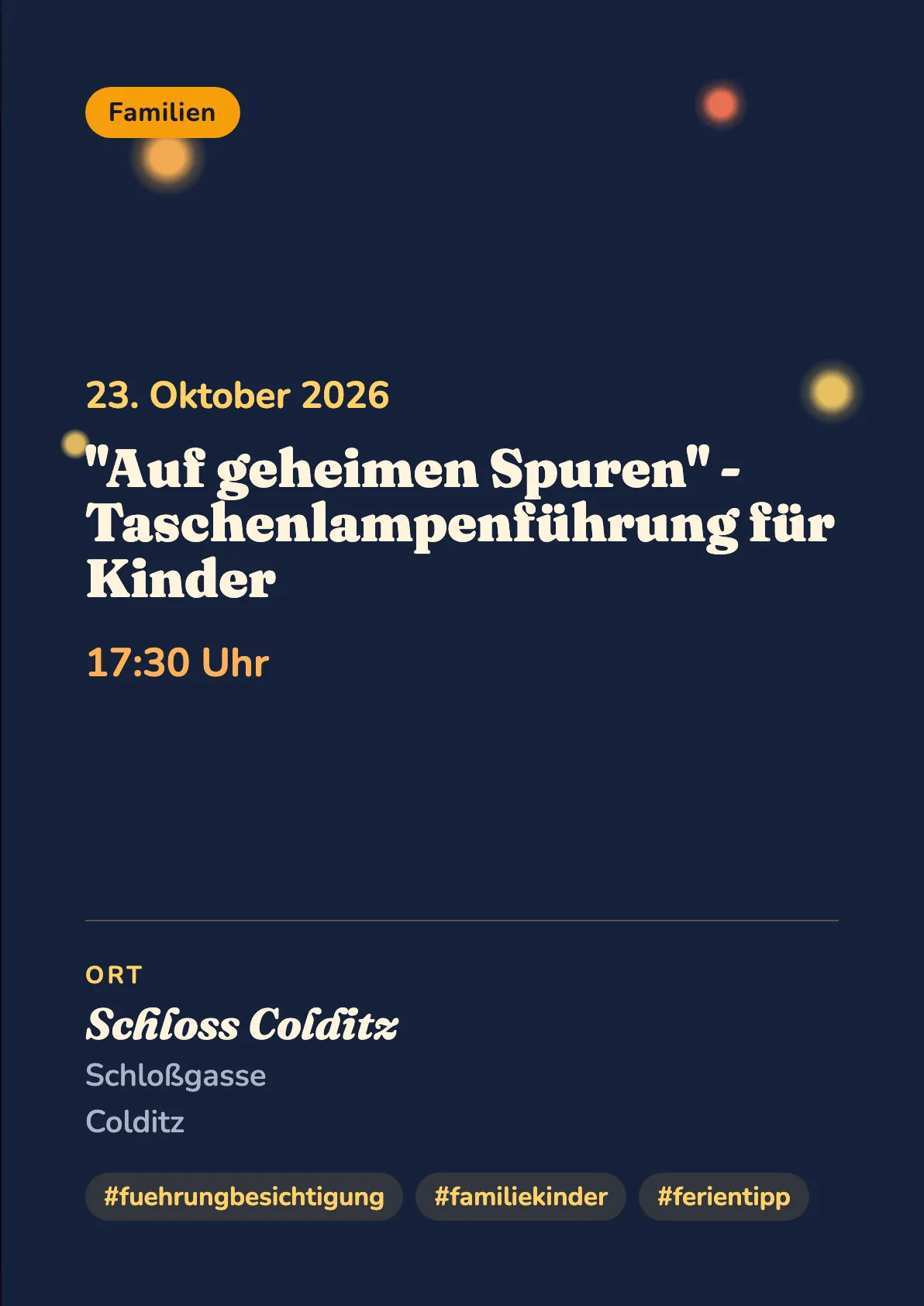 Veranstaltungsflyer